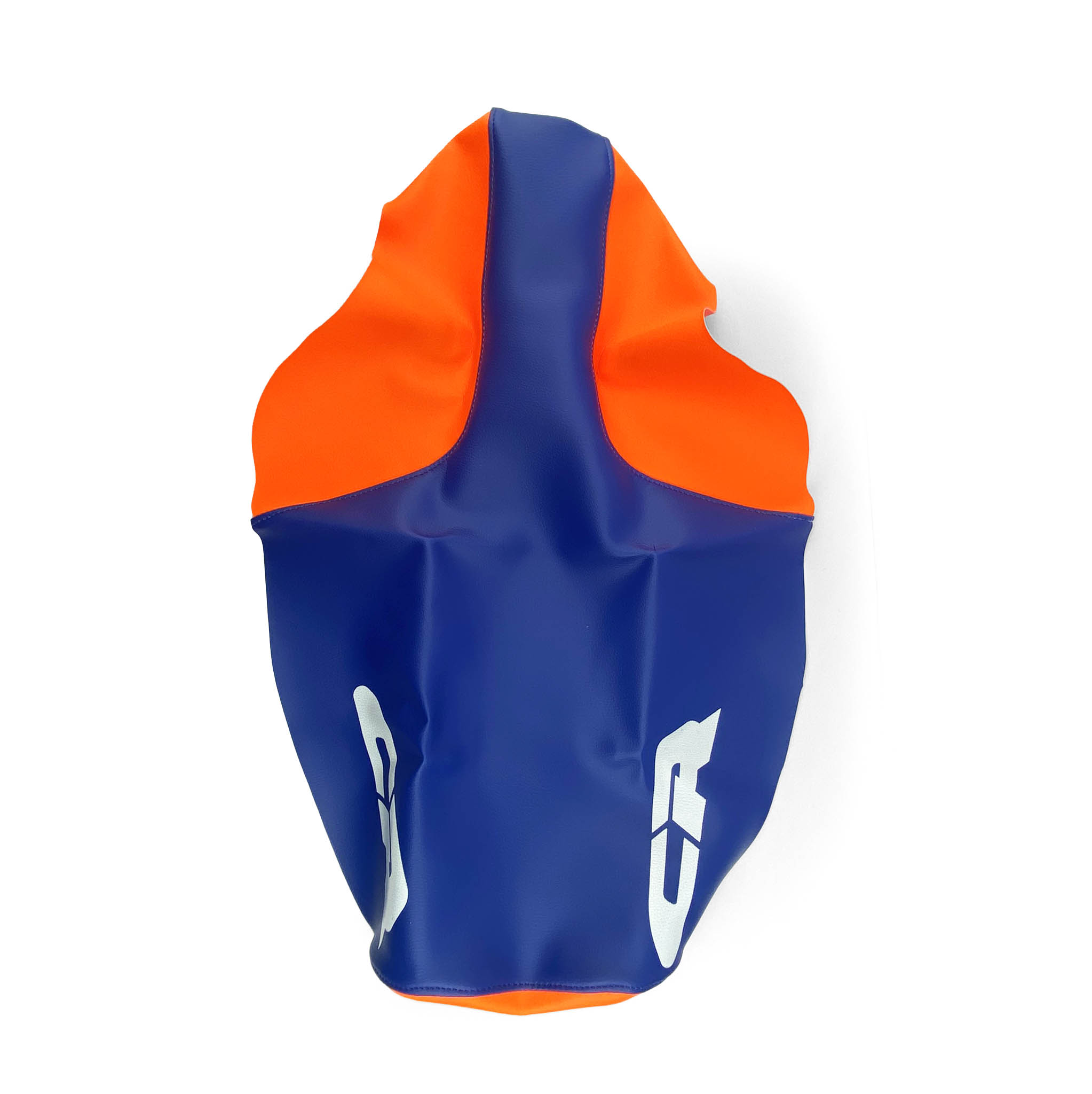 87-90 CR 2-TONE SEAT COVER, HONDA BLUE/ORANGE WAMC thumbnail 2