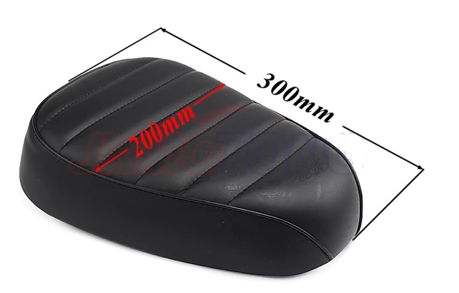 PASSENGER BACKREST CUSHION PAD HARLEY HONDA SUZUKI SYNTHETIC LEATHER MOTORCYCLE SEAT image 1