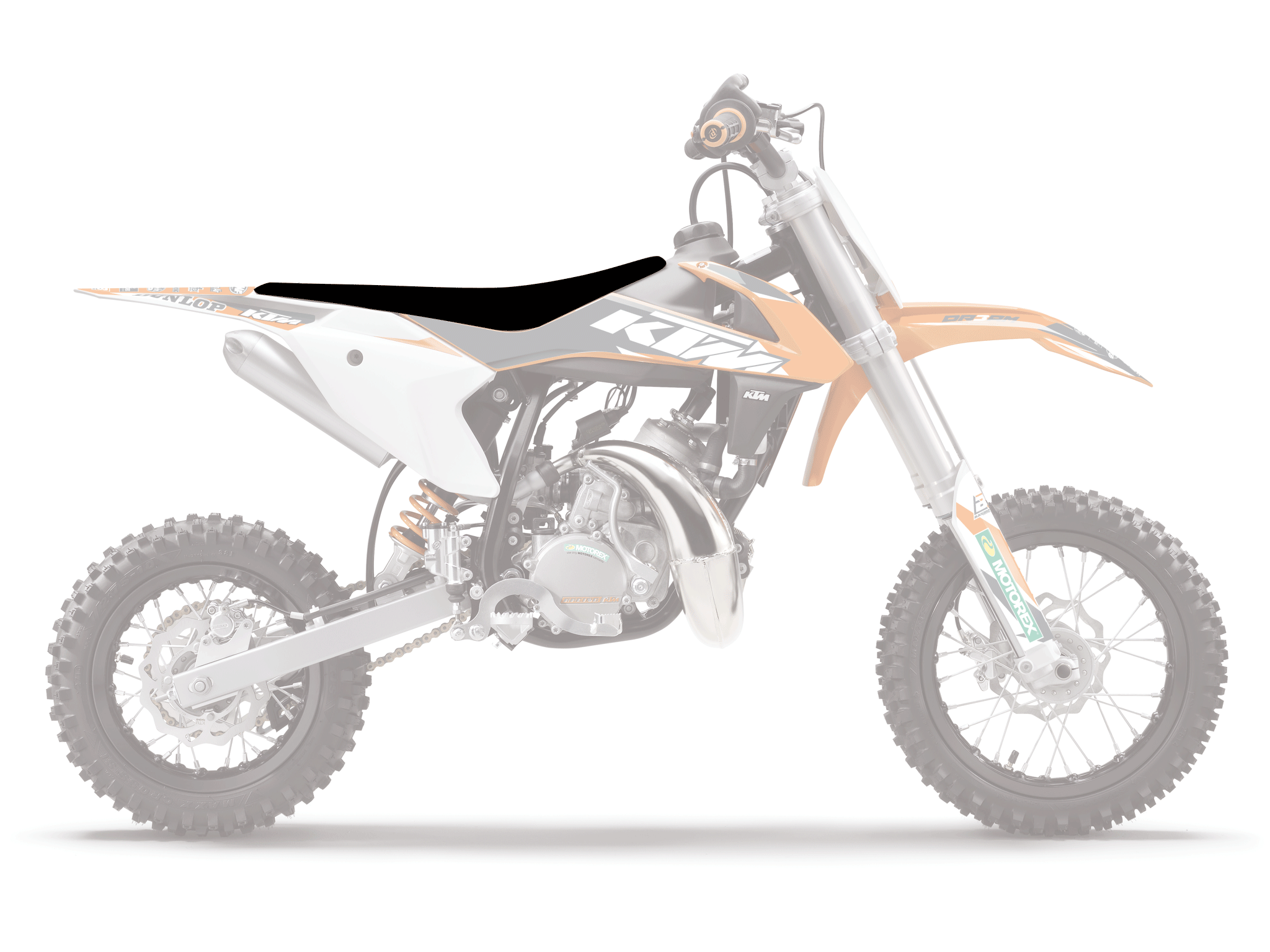 16-23 SX 65 KTM BLACK PYRAMID SEAT COVER, BLACKBIRD 1526G thumbnail 2