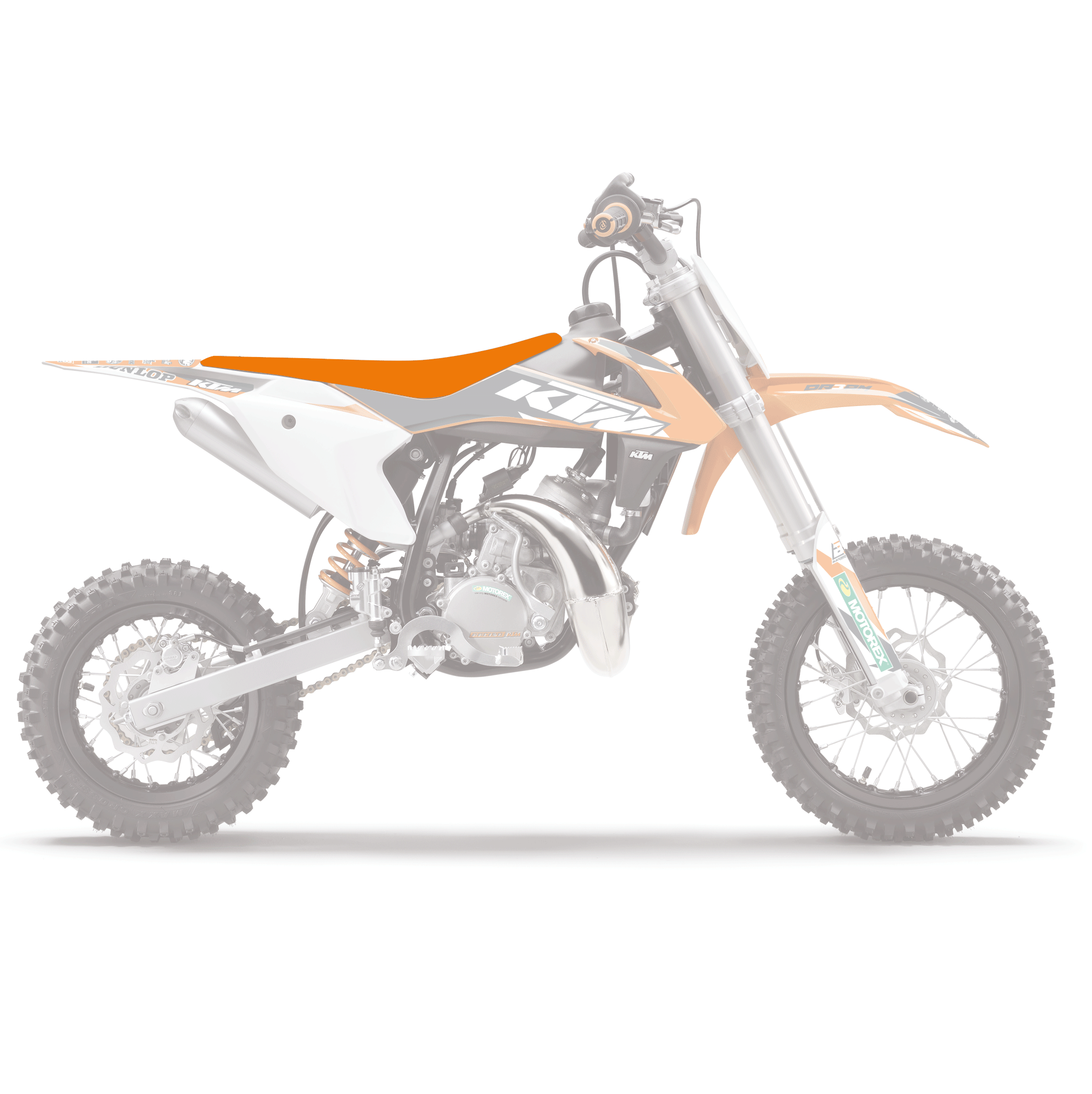 16-23 SX 65 KTM ORANGE PYRAMID SEAT COVER, BLACKBIRD 1526G/01 thumbnail 2