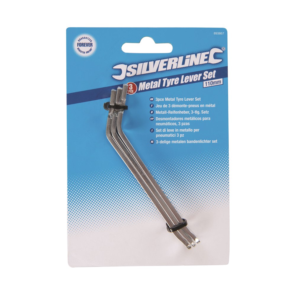 110mm Metal Bicycle Tyre Lever Set (Pack of 3) thumbnail 4