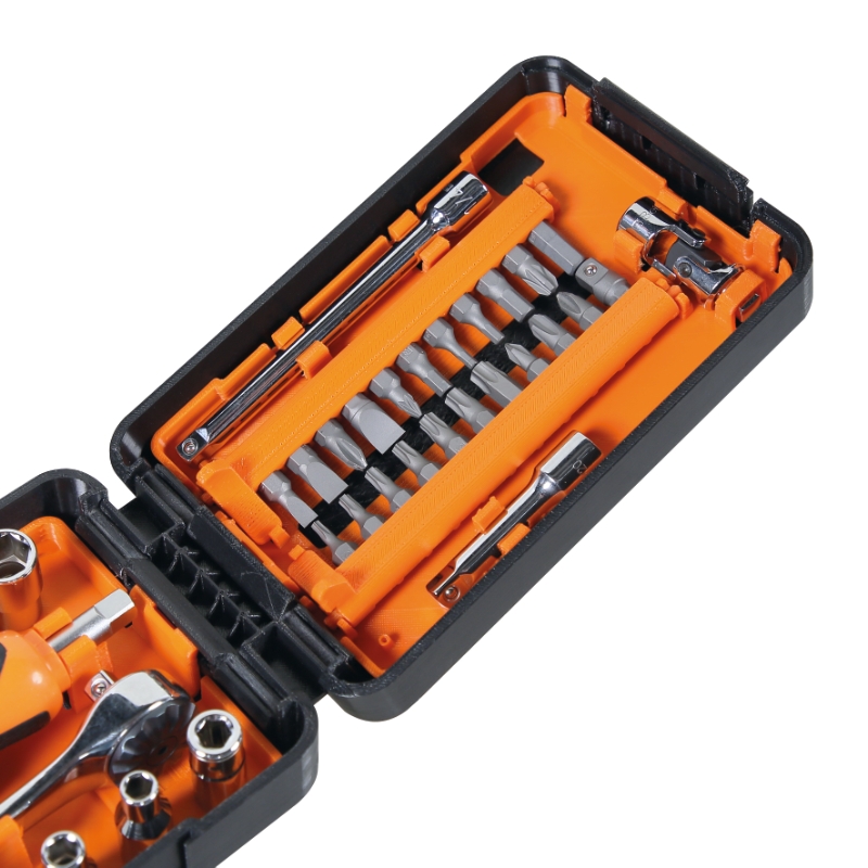 Compact Tool Case with 11 Hexagon Sockets, 21 Bits, 7 Accessories - Beta Tools 900/C39N thumbnail 2