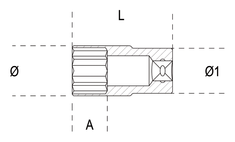 Hexagon Hand Sockets Long Series 1/4 7mm - Beta Tools 900L 7 thumbnail 2
