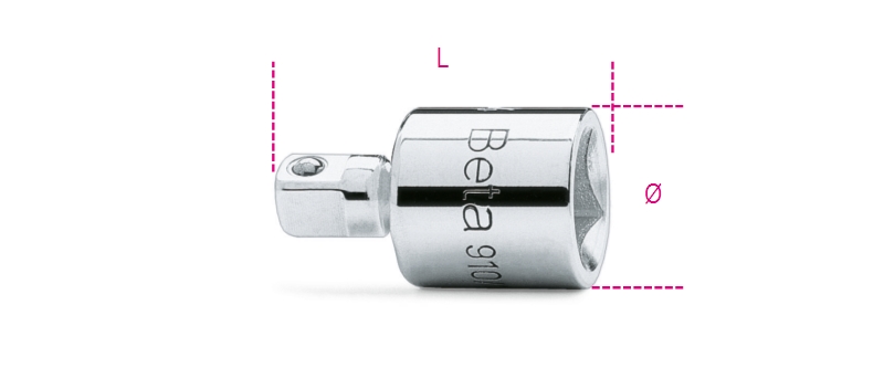 Adaptor 3/8 Female to 1/4 Male Driver 30mm - Beta Tools 910/15 image 1
