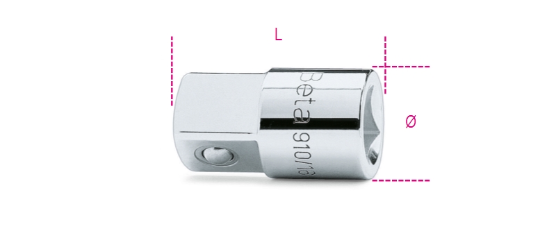 Adaptor 3/8 Female to 1/2 Male Drive 32mm - Beta Tools 910/16 image 1