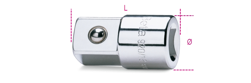Adaptor 1/2 Female to 3/4 Male Drives 46mm - Beta Tools 920/16 image 1