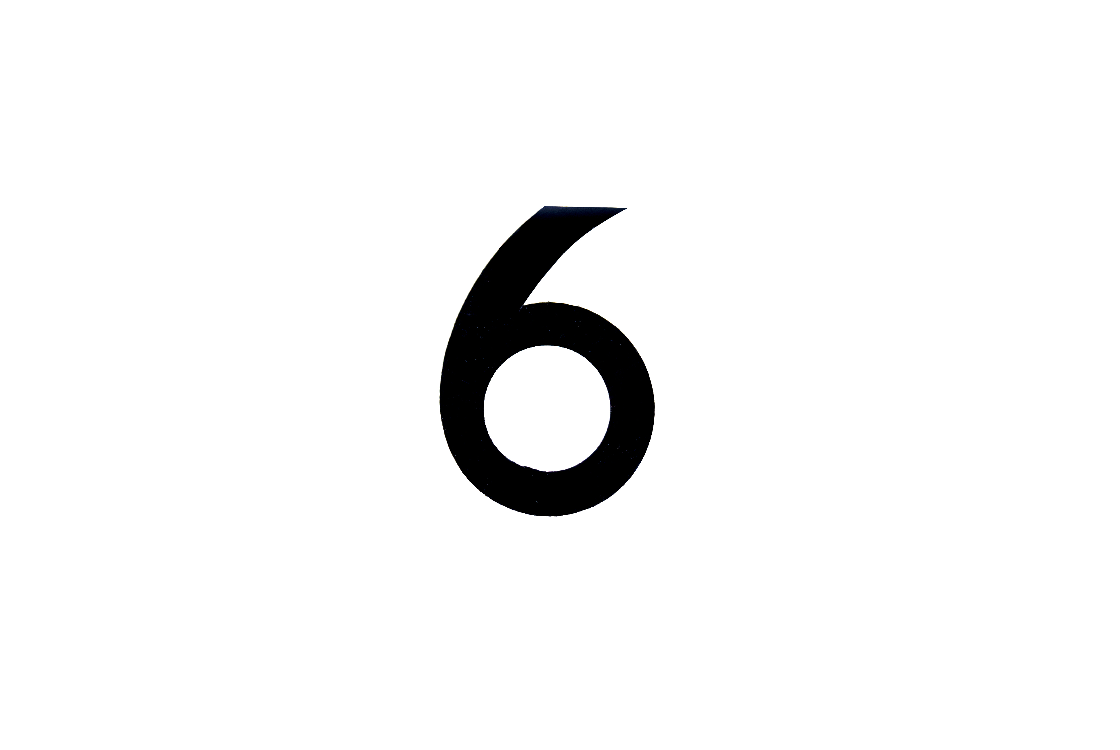 NUMBER PLATE DIGITS 6 EACH image 1
