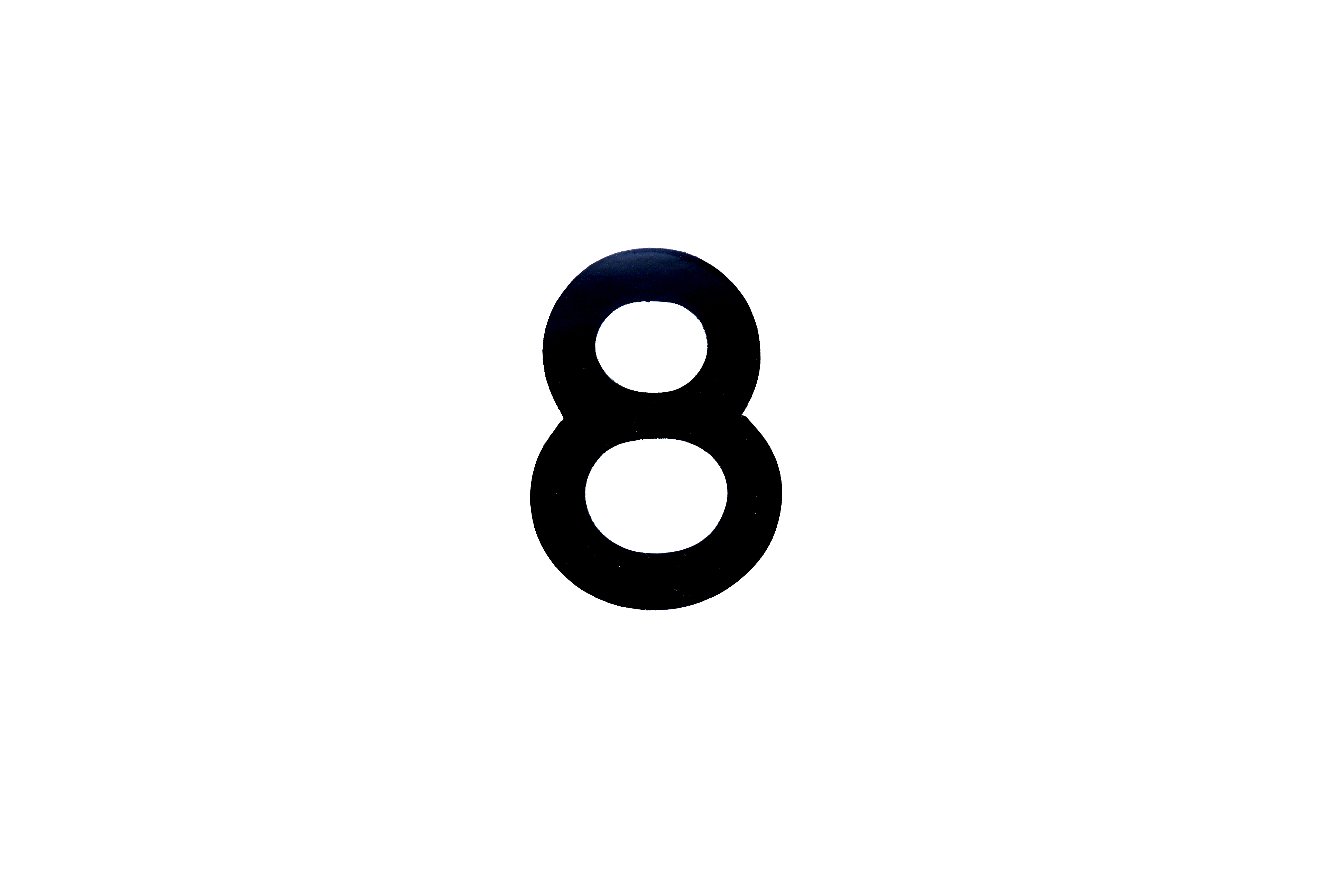 NUMBER PLATE DIGITS 8 EACH image 1