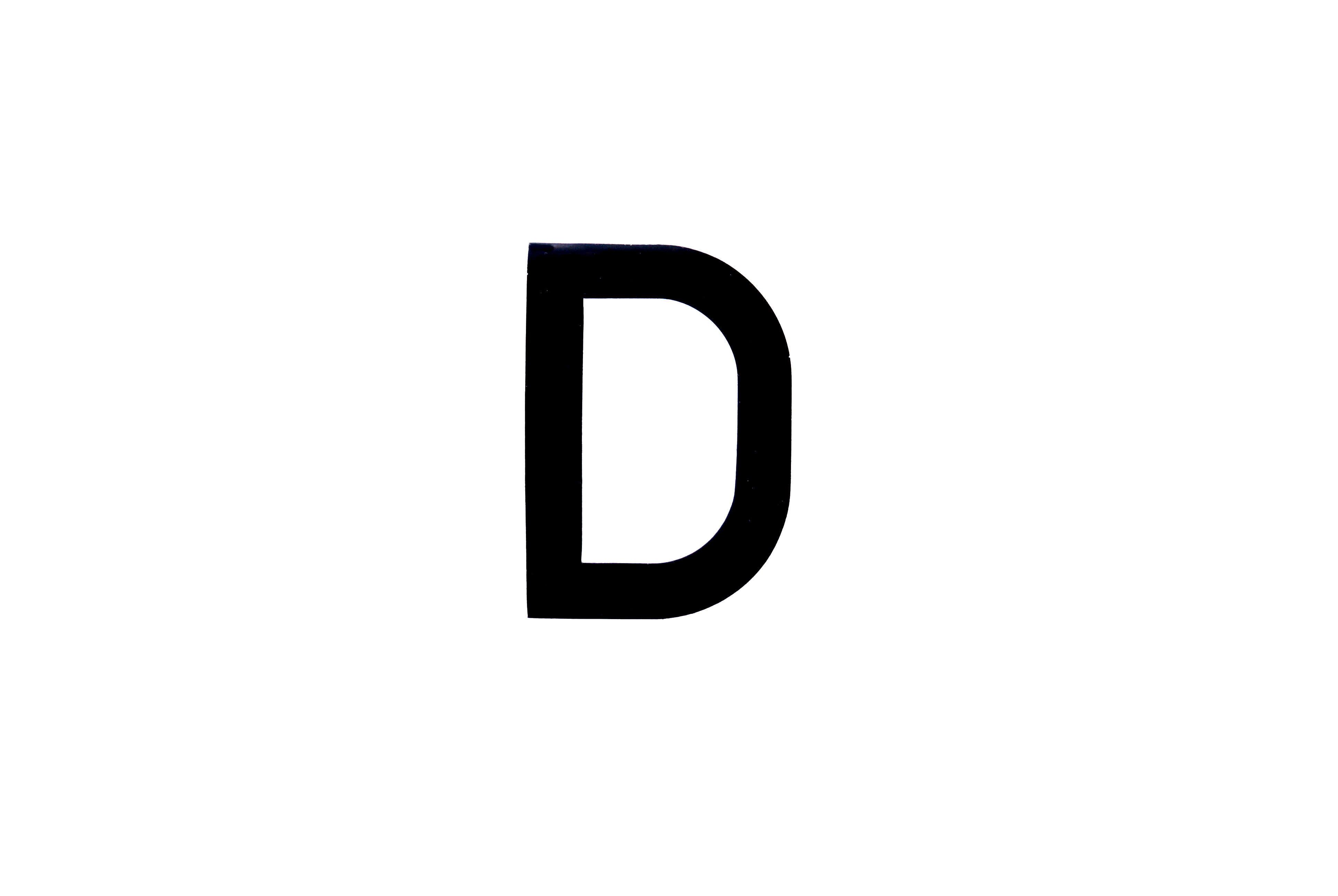 NUMBER PLATE DIGITS D EACH image 1