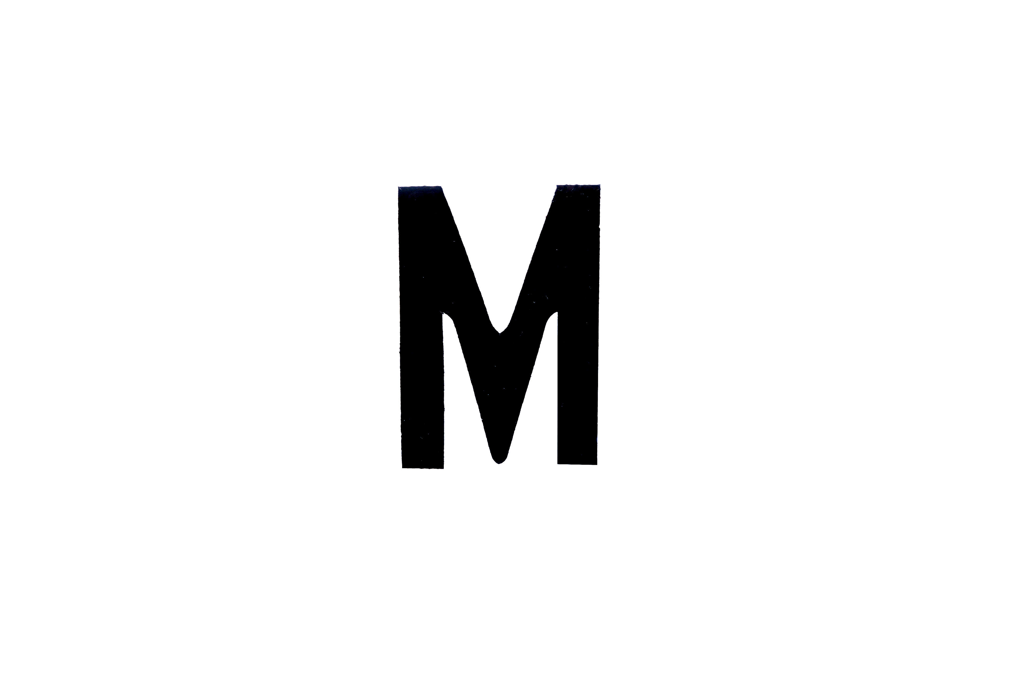 NUMBER PLATE DIGITS M EACH image 1