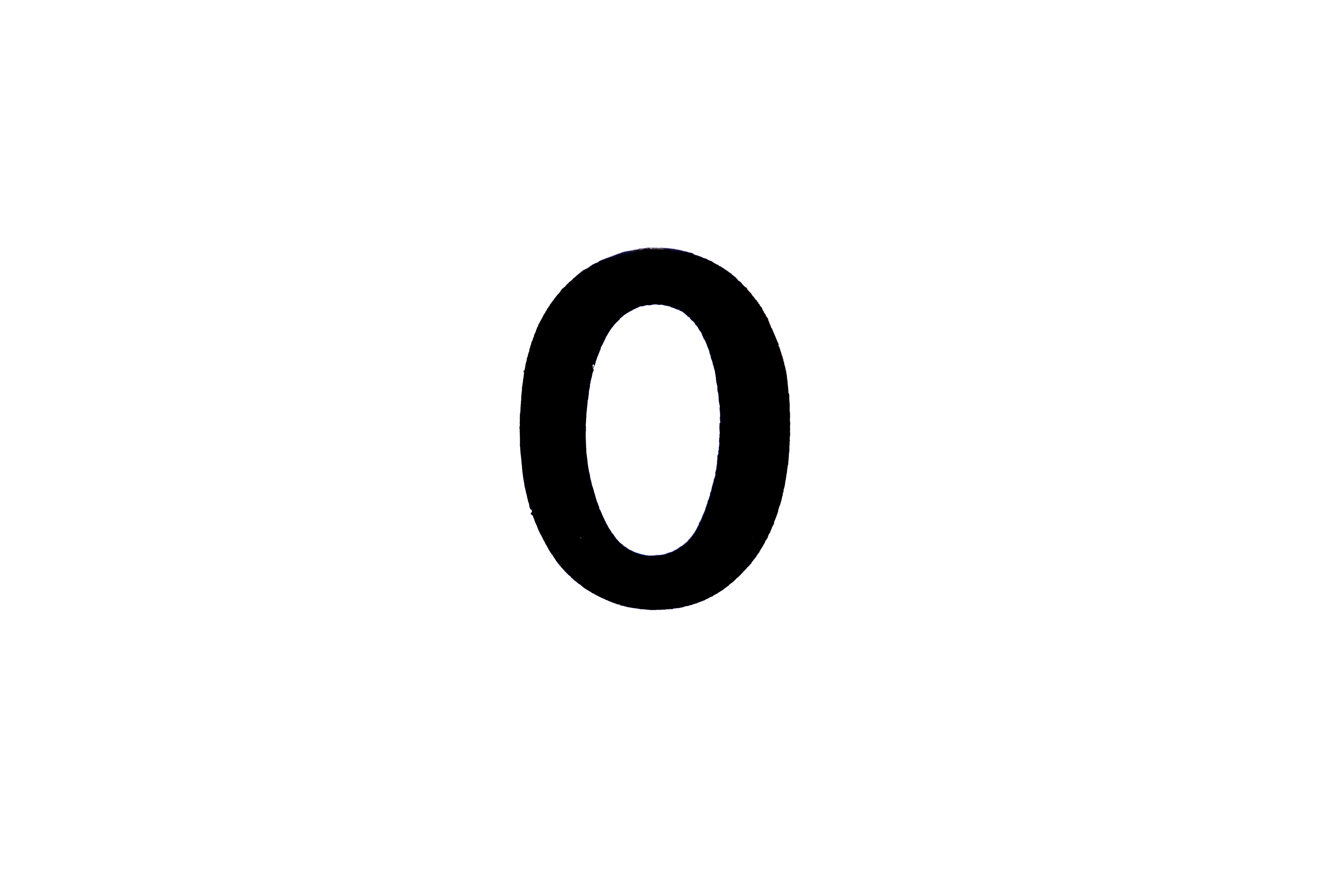 NUMBER PLATE DIGITS 0 EACH image 1
