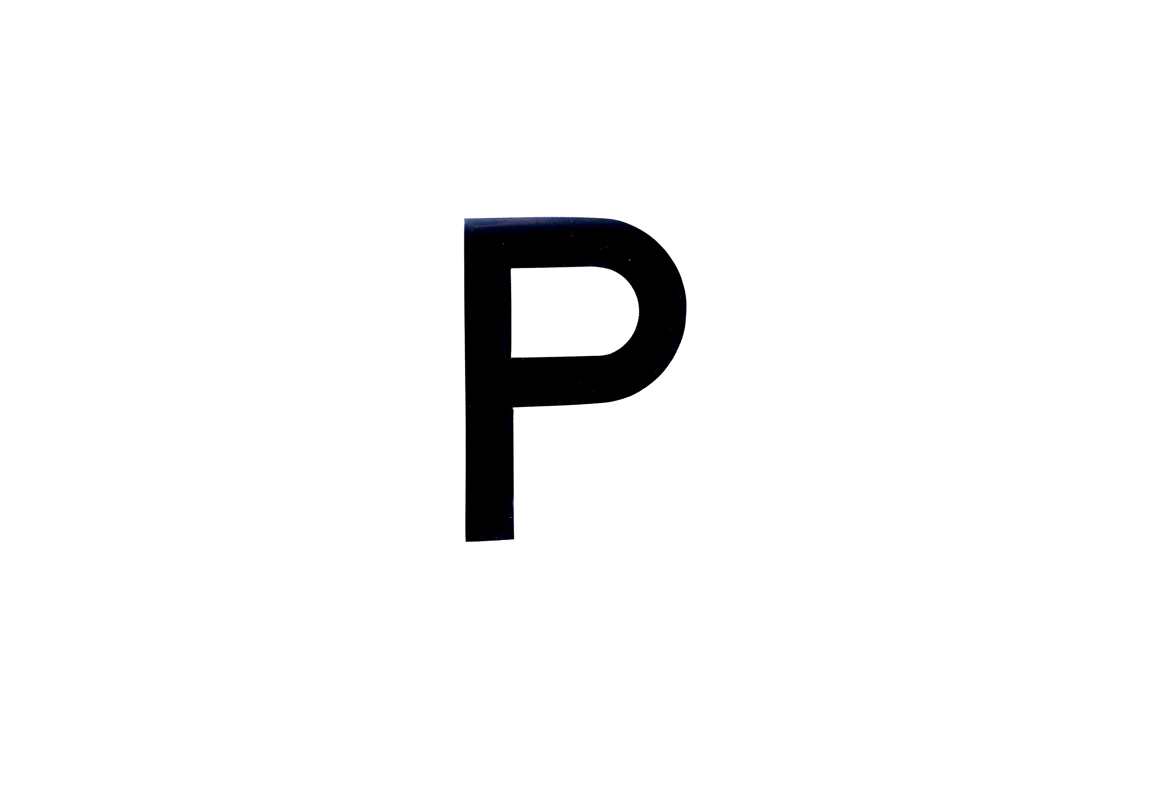 NUMBER PLATE DIGITS P EACH image 1
