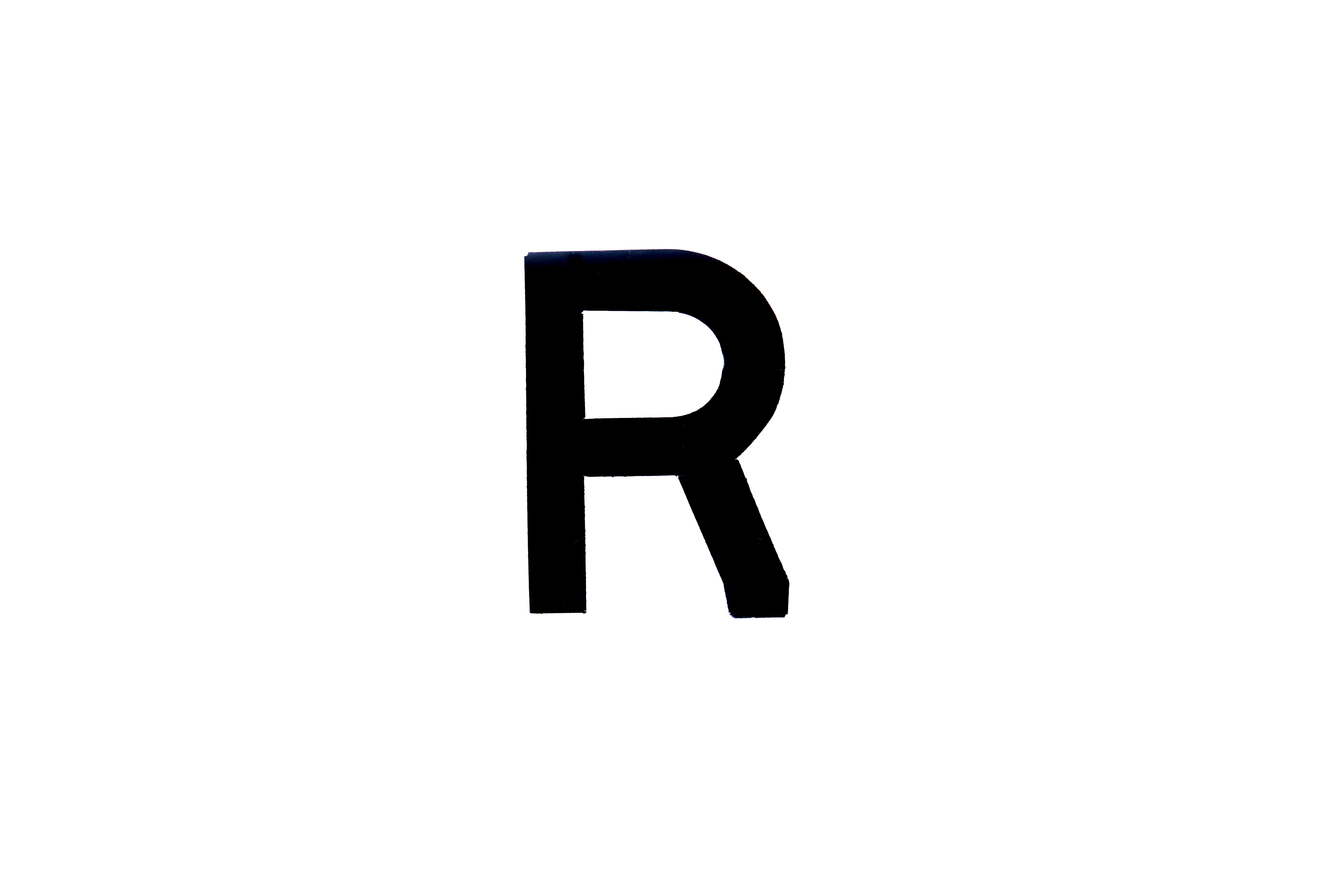 NUMBER PLATE DIGITS R EACH image 1