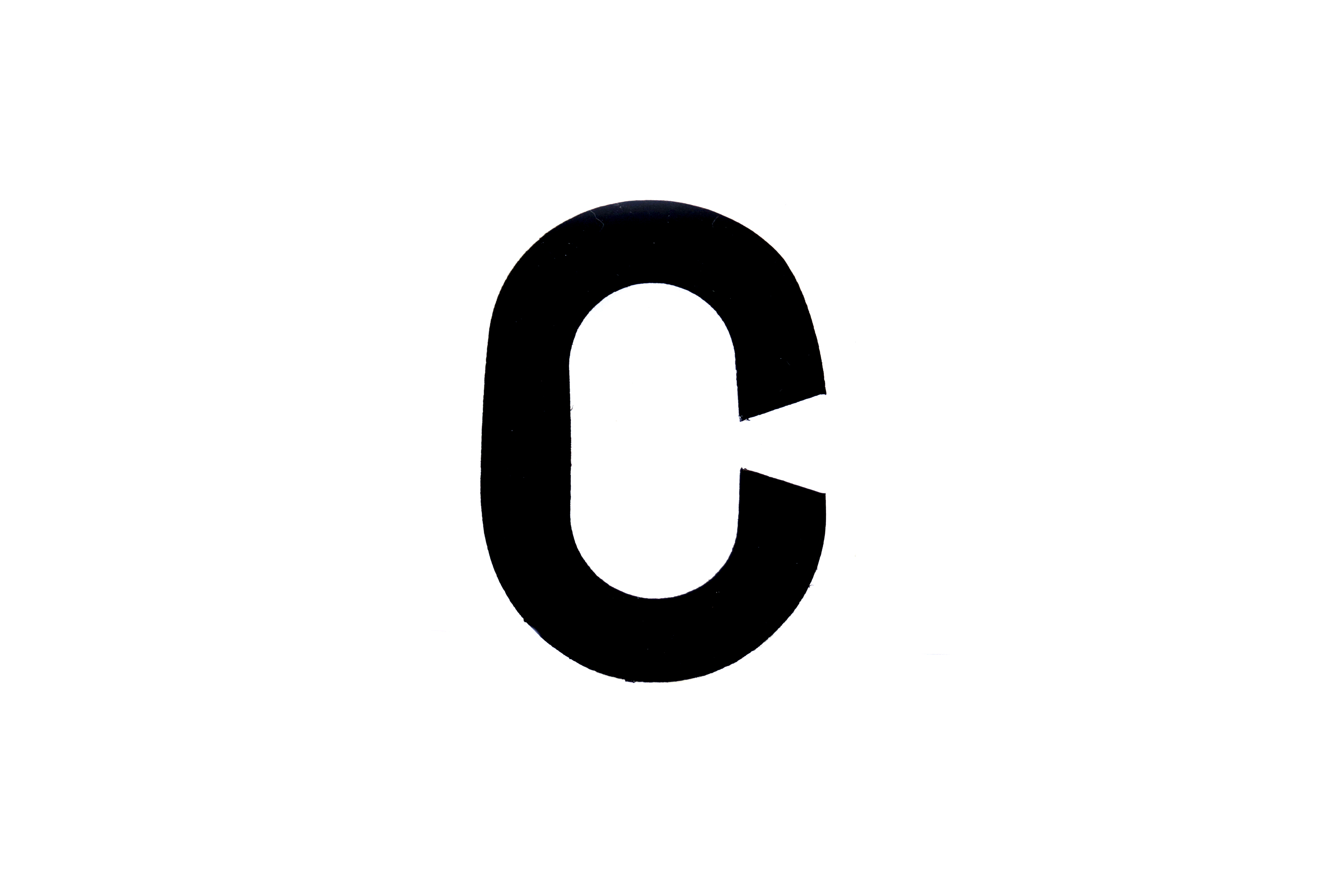 NUMBER PLATE DIGITS BIG C EACH image 1