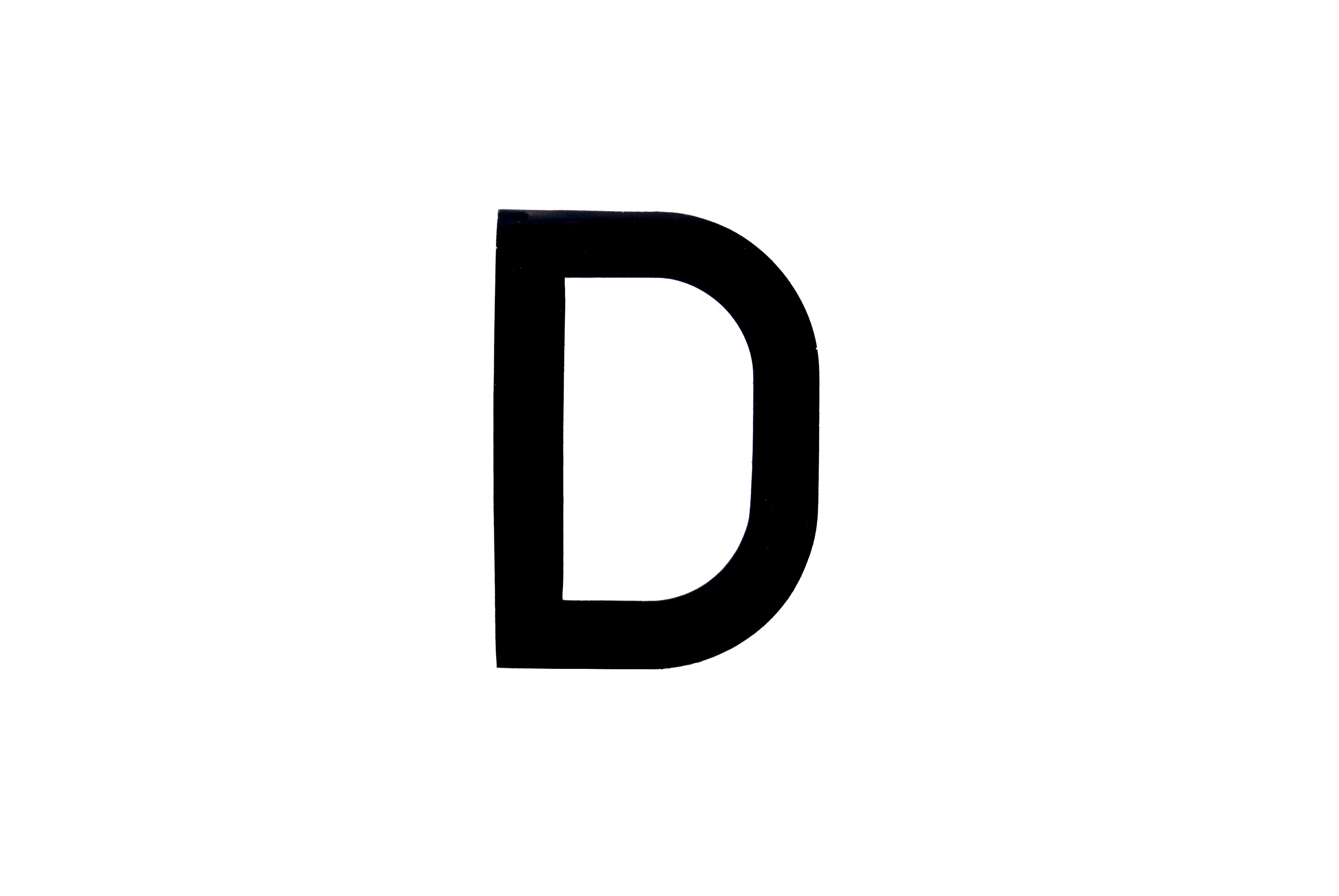 NUMBER PLATE DIGITS BIG D EACH image 1