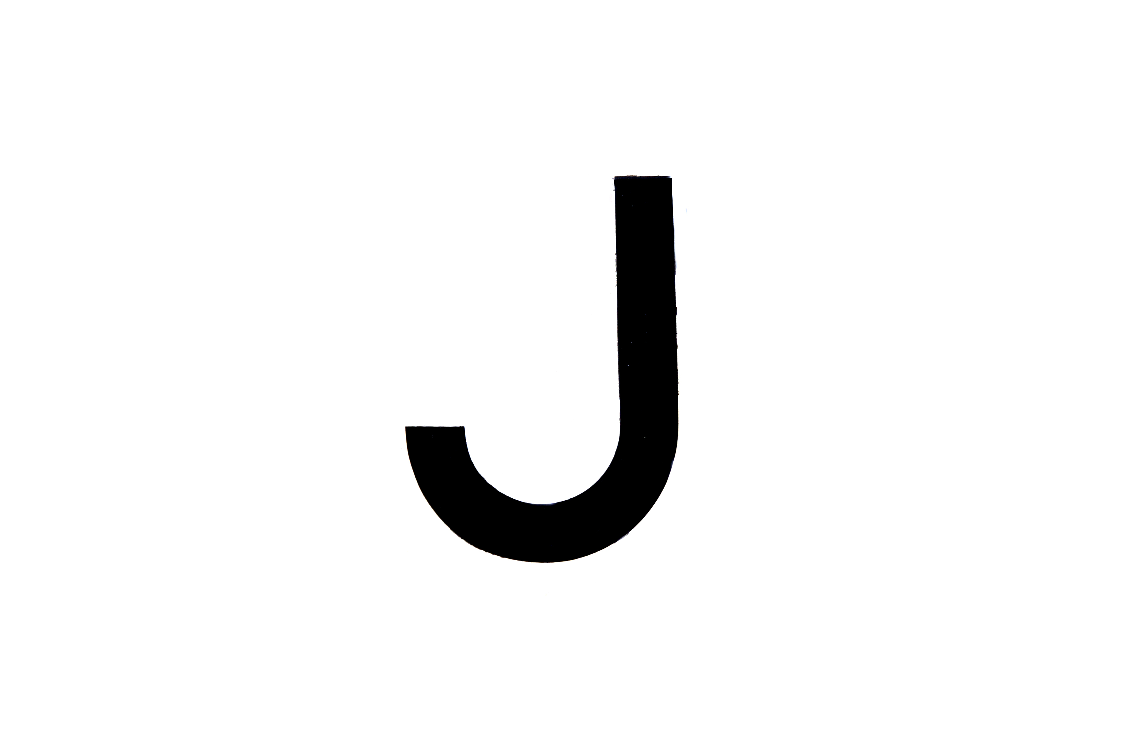 NUMBER PLATE DIGITS BIG J EACH image 1