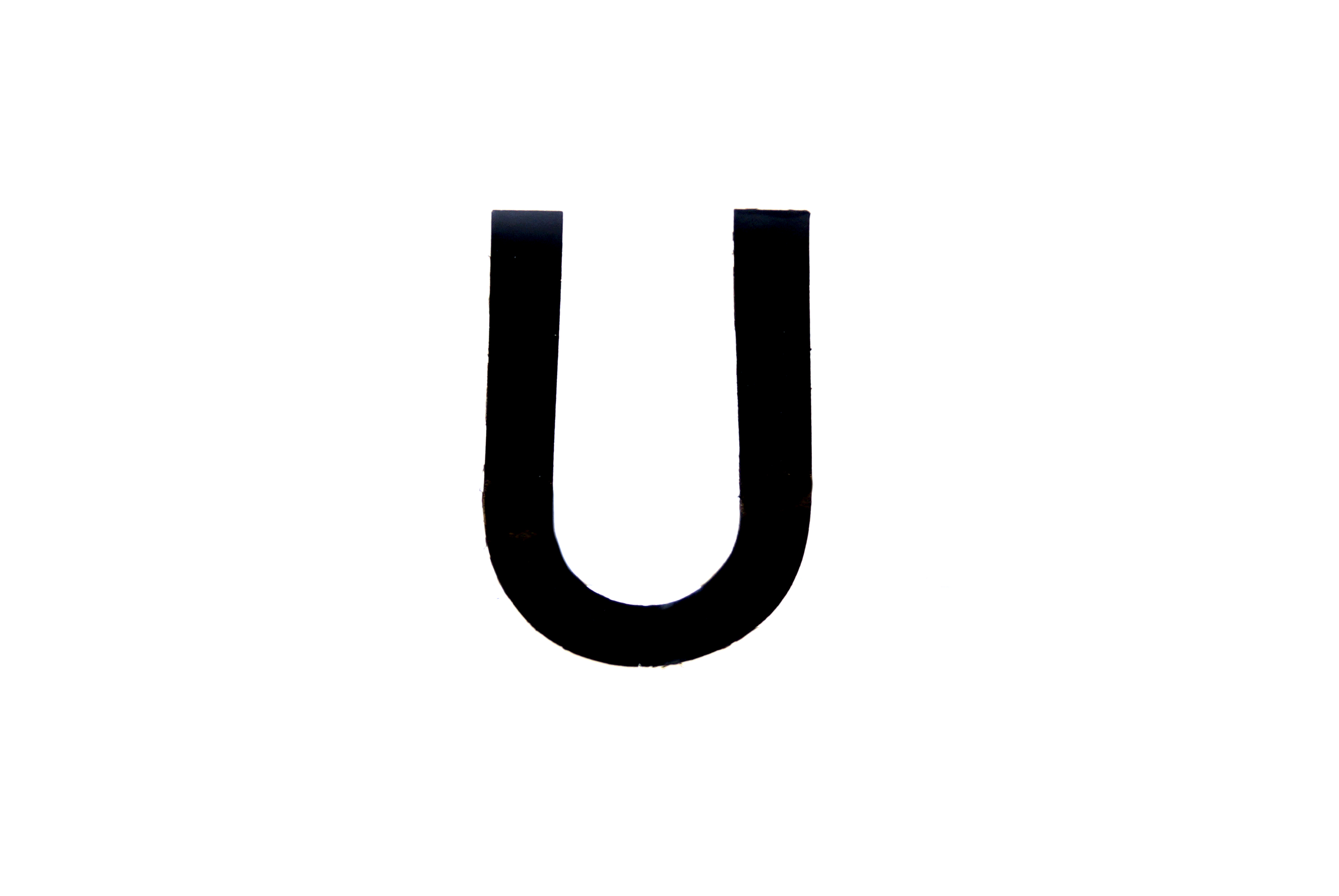 NUMBER PLATE DIGITS BIG U EACH image 1