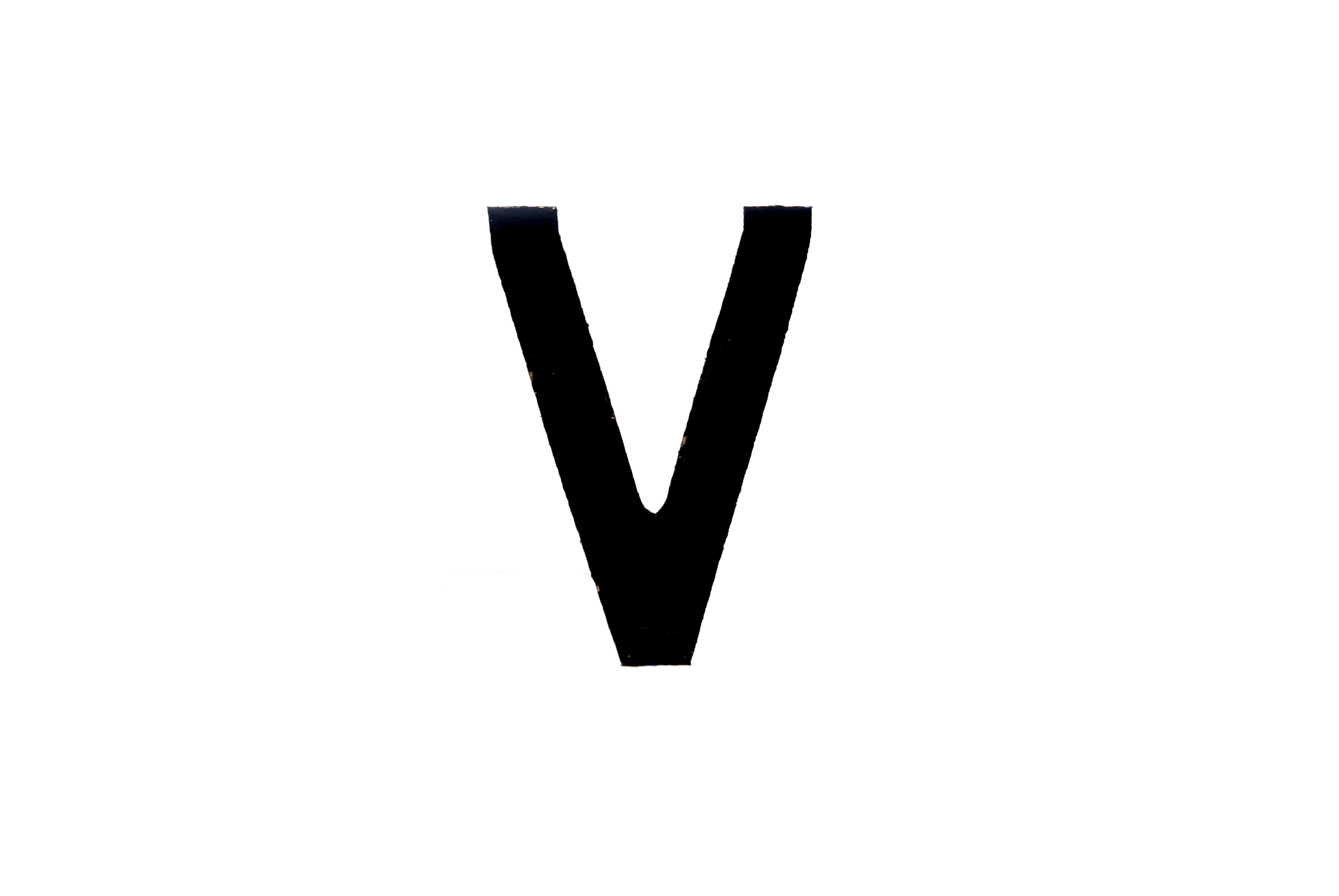 NUMBER PLATE DIGITS BIG V EACH image 1