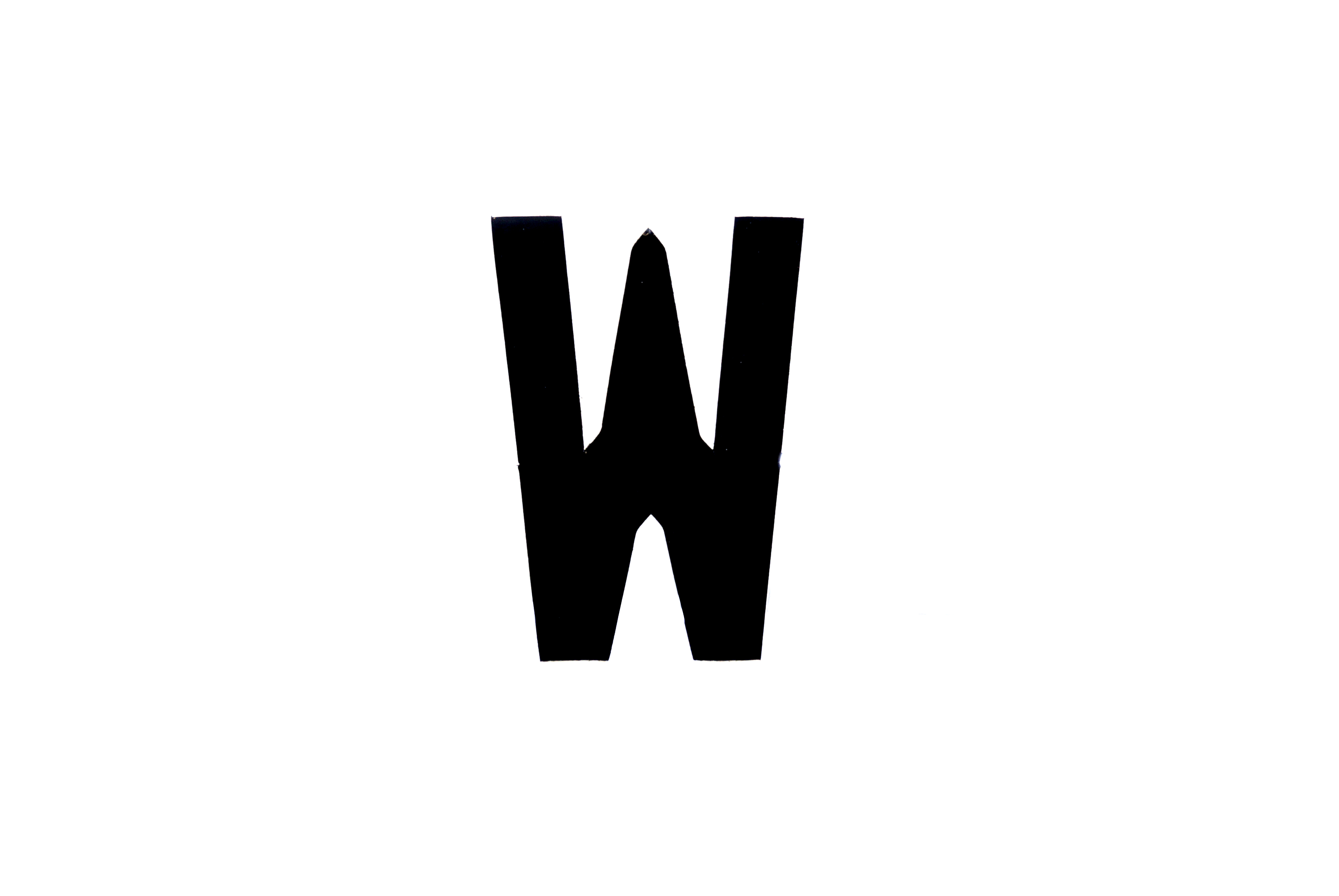 NUMBER PLATE DIGITS BIG W EACH image 1
