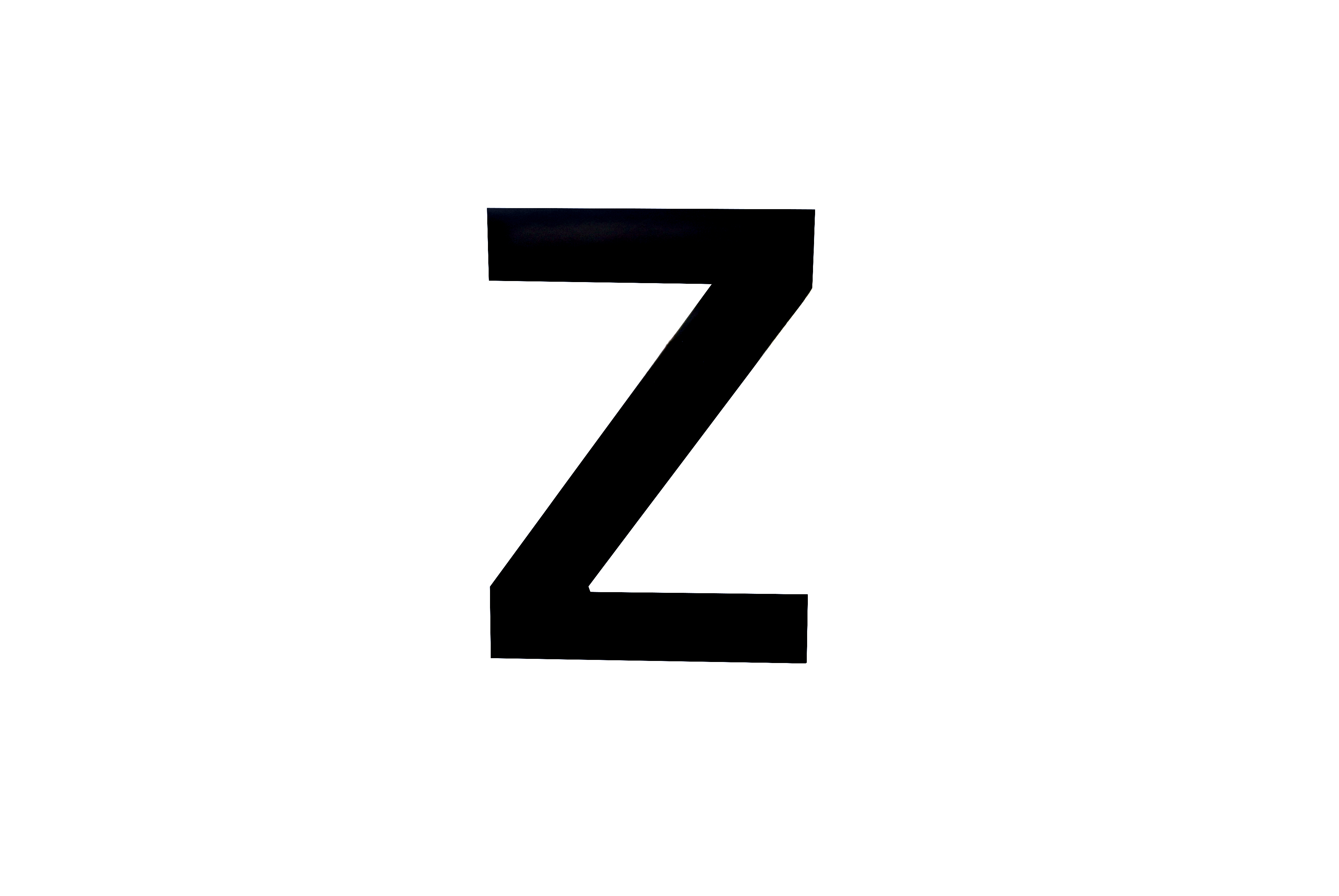 NUMBER PLATE DIGITS BIG Z EACH image 1