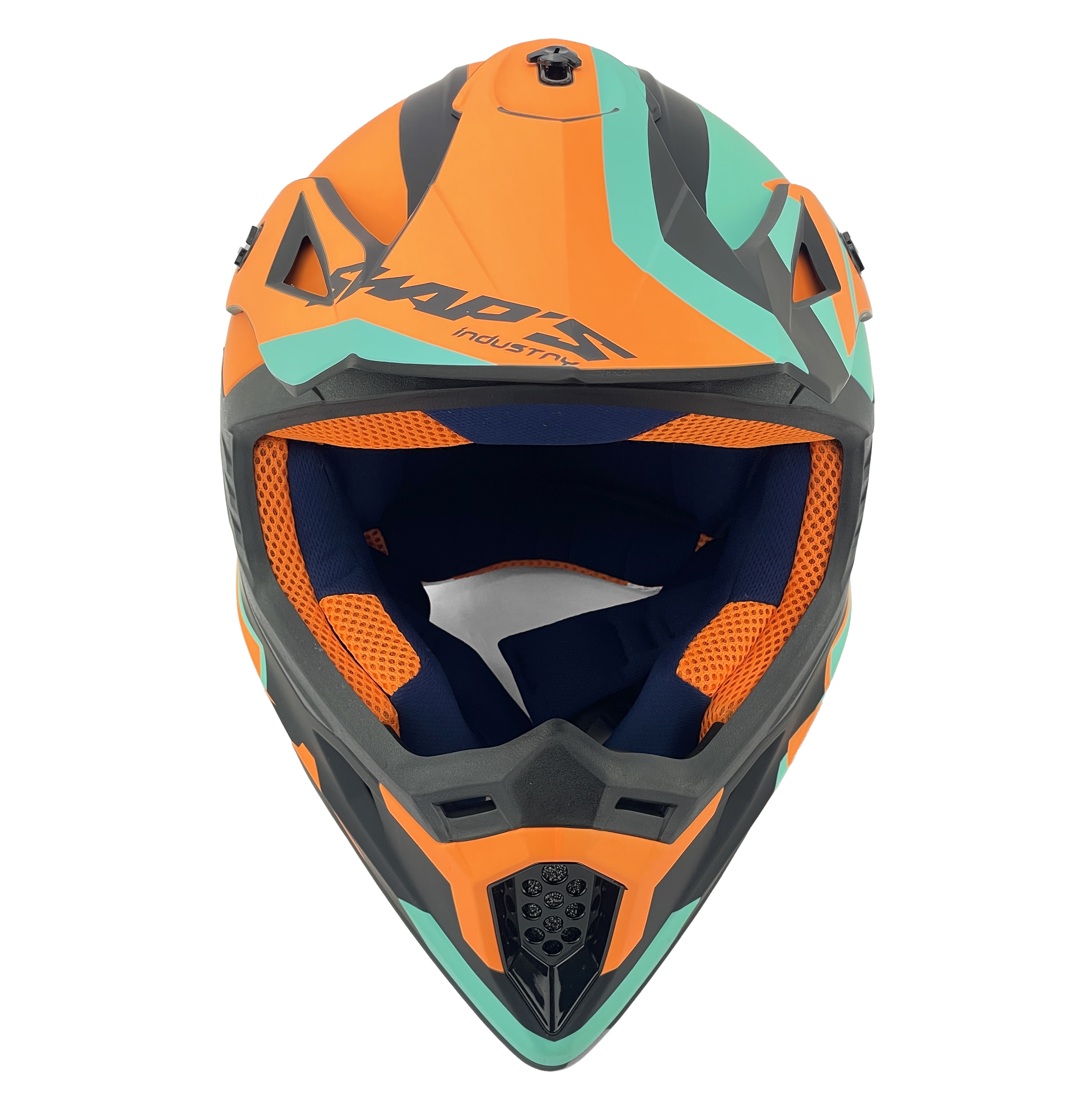 MX HELMET LG 60 BLACK/ORANGE, SWAP'S S818 FULL FACE CSW7G5104, !! ACU GOLD APPROVED !! thumbnail 3