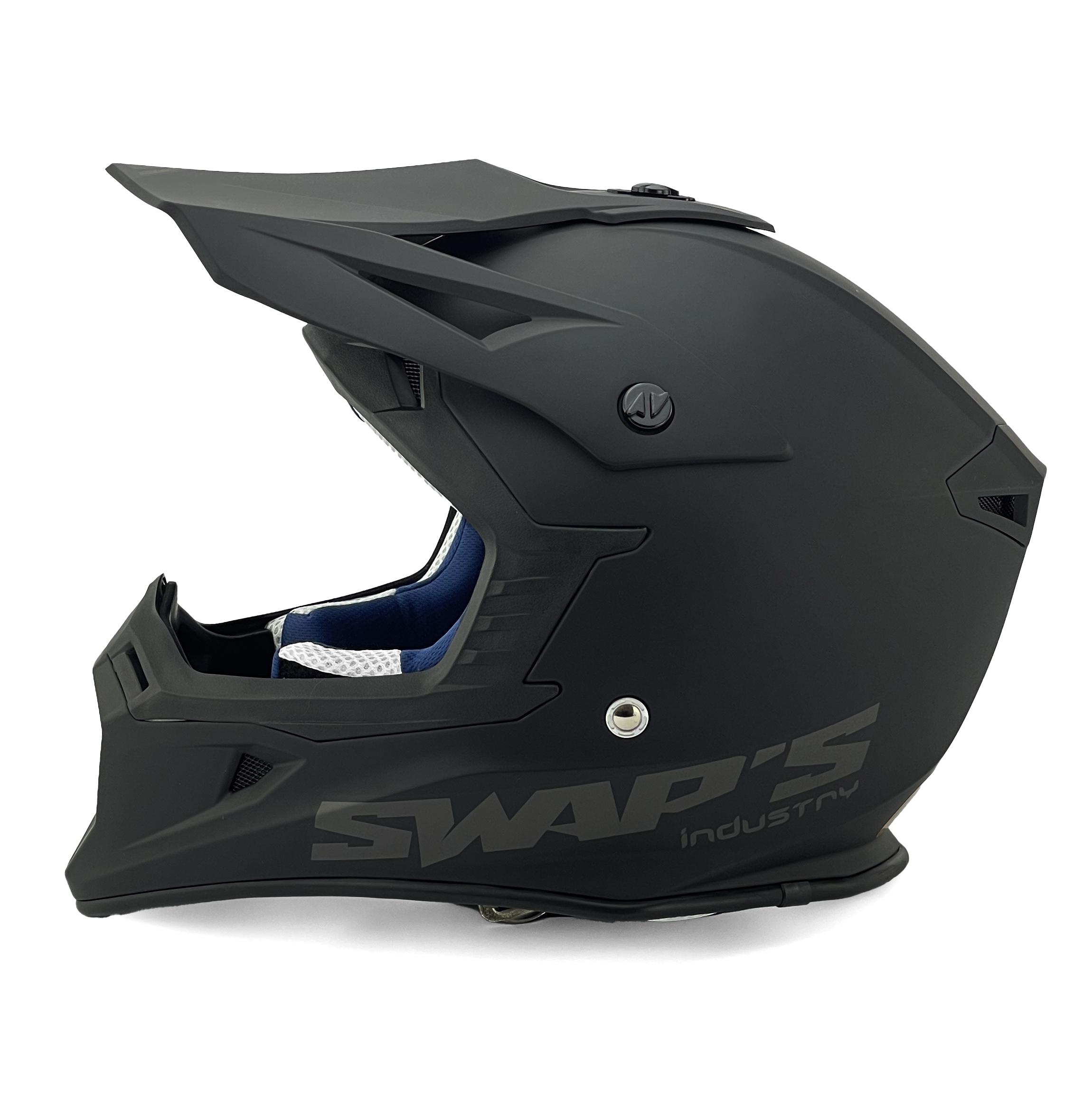 MX HELMET XL 62 MATT BLACK, SWAP'S S818 FULL FACE CSW1F1005, !! ACU GOLD APPROVED !! thumbnail 4