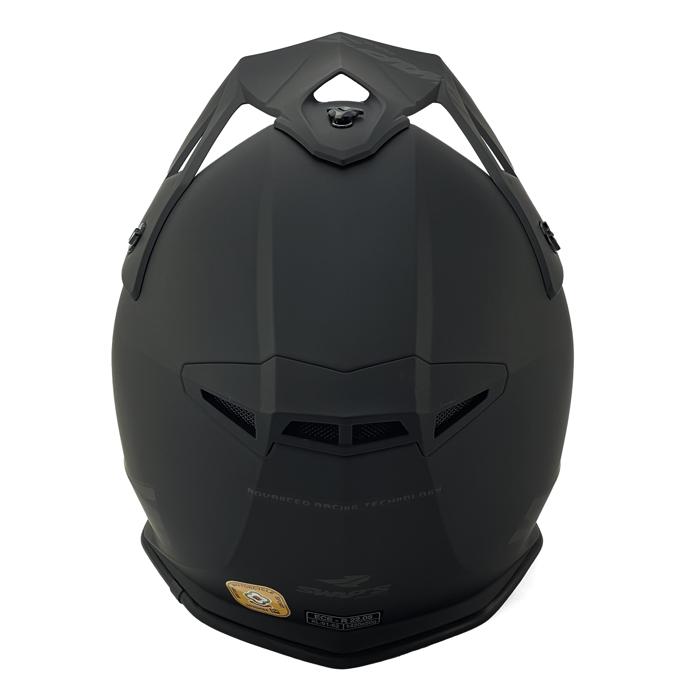 MX HELMET XL 62 MATT BLACK, SWAP'S S818 FULL FACE CSW1F1005, !! ACU GOLD APPROVED !! thumbnail 5