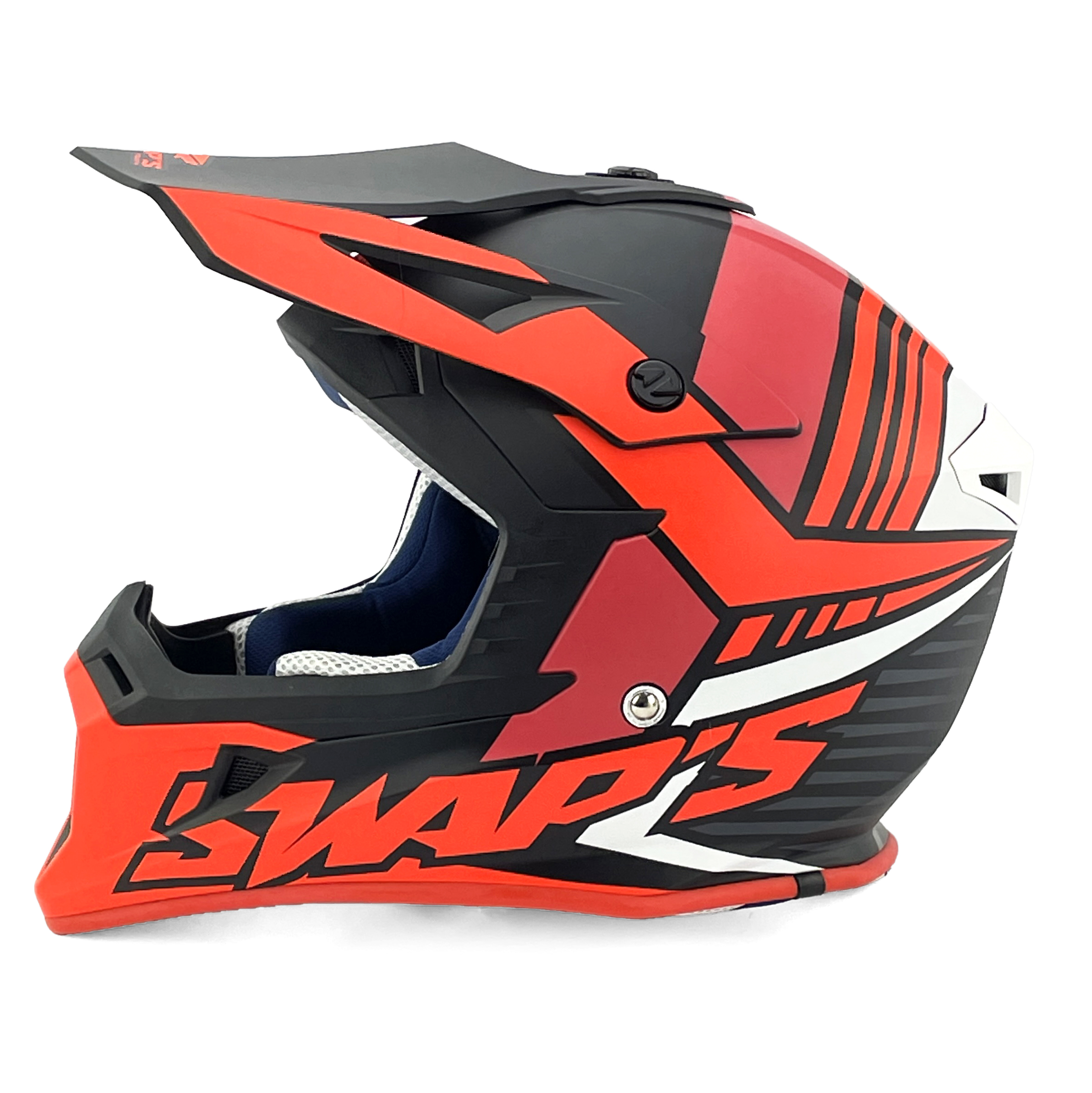 MX HELMET XL 62 BLACK/RED 21, SWAP'S S818 FULL FACE CSW2F8105, !! ACU GOLD APPROVED !! thumbnail 4