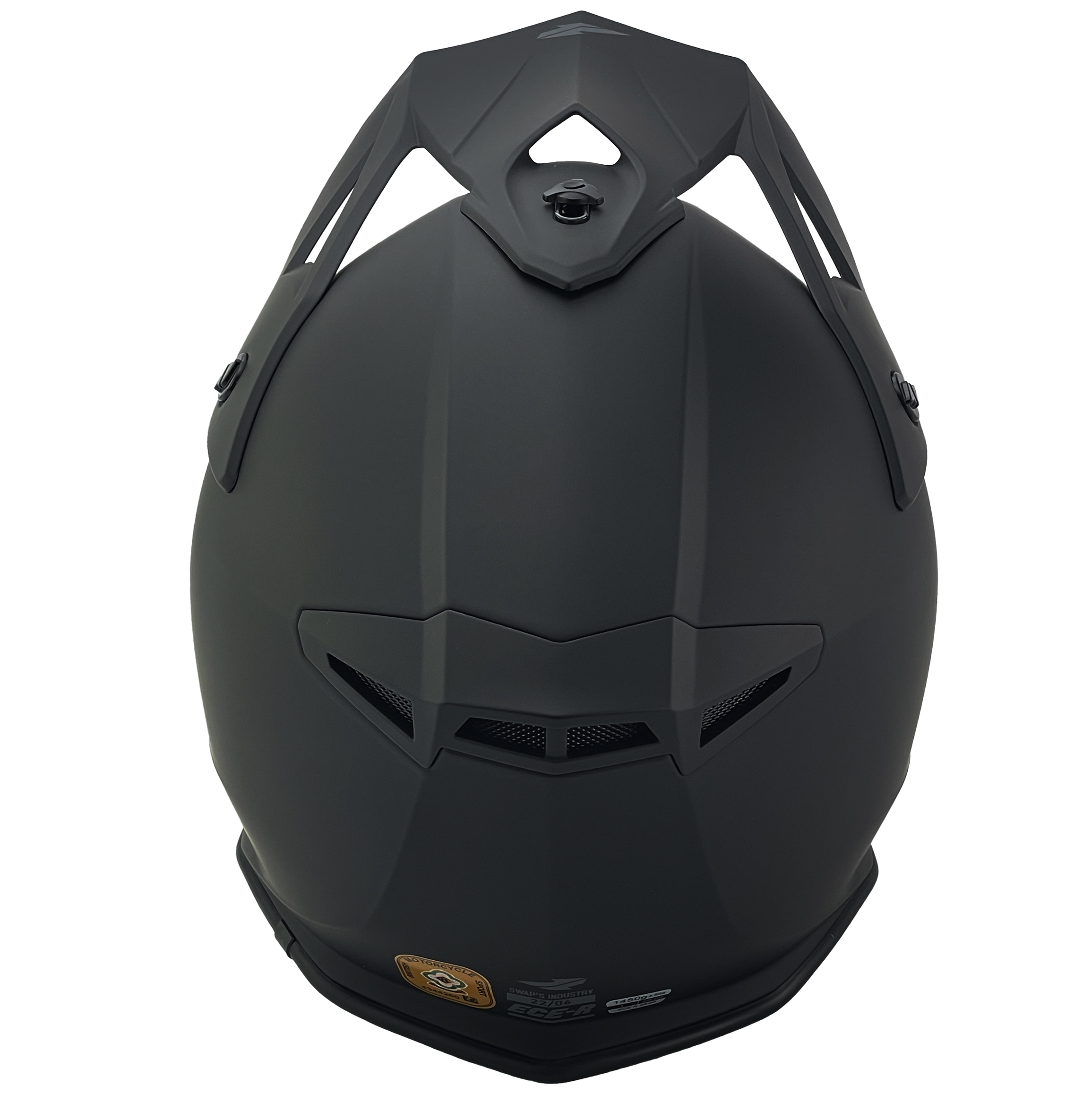 MOTOCROSS HELMET SWAPS S818 - MATT BLACK - SIZE L 59cm - 60cm thumbnail 5