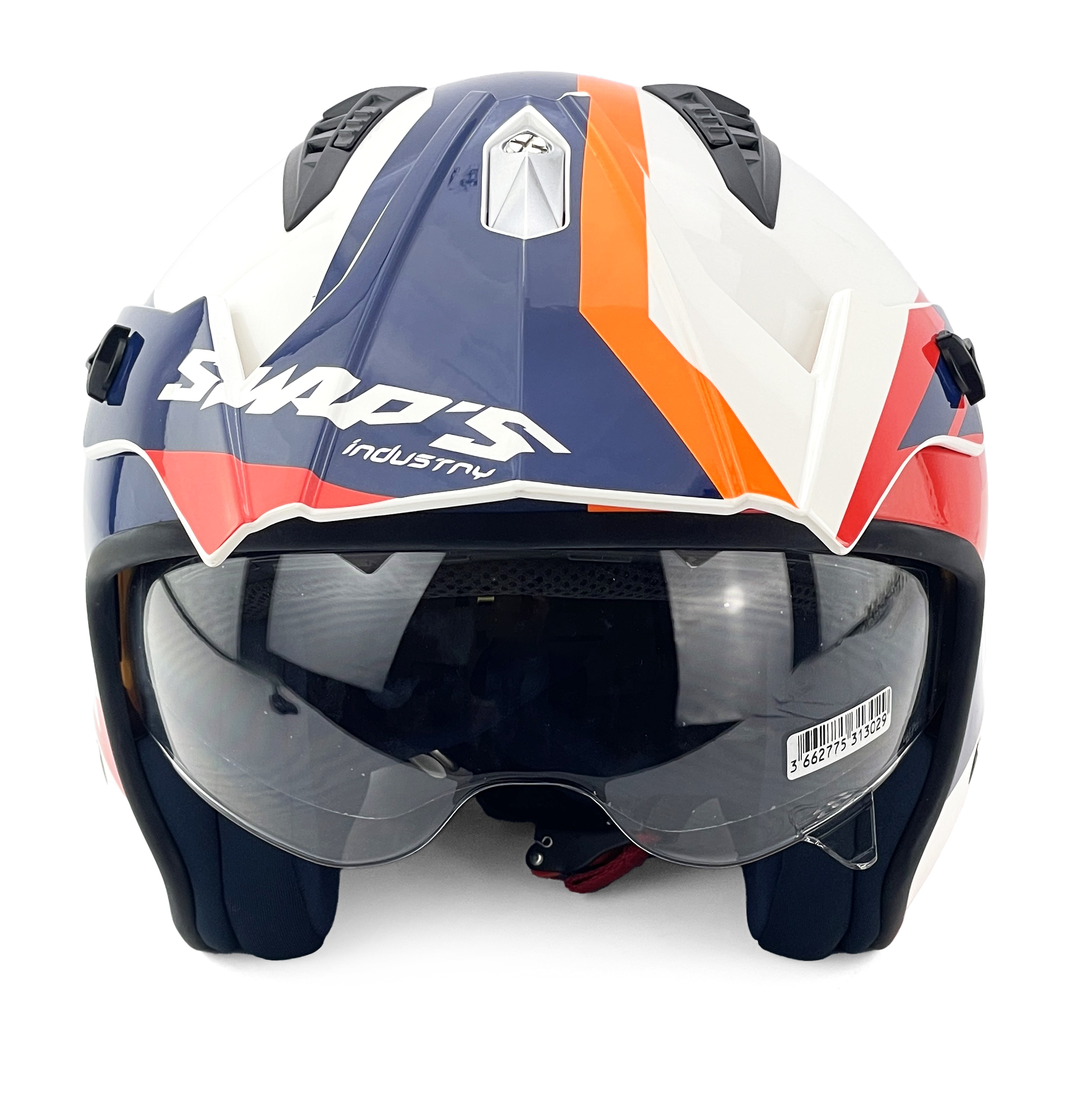 HELMET JET - Small 56cm White/Red/Blue, SWAPS S769, JTR2G1502 thumbnail 4