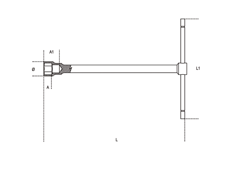 T-Handle Hexagon Socket Wrench 9mm - Beta Tools 950 9 thumbnail 3