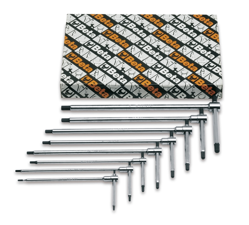 Set of 14 T-Handle Wrenches with Three Hexagon Male Ends 2mm - 14mm - Beta Tools 951/S14 thumbnail 3
