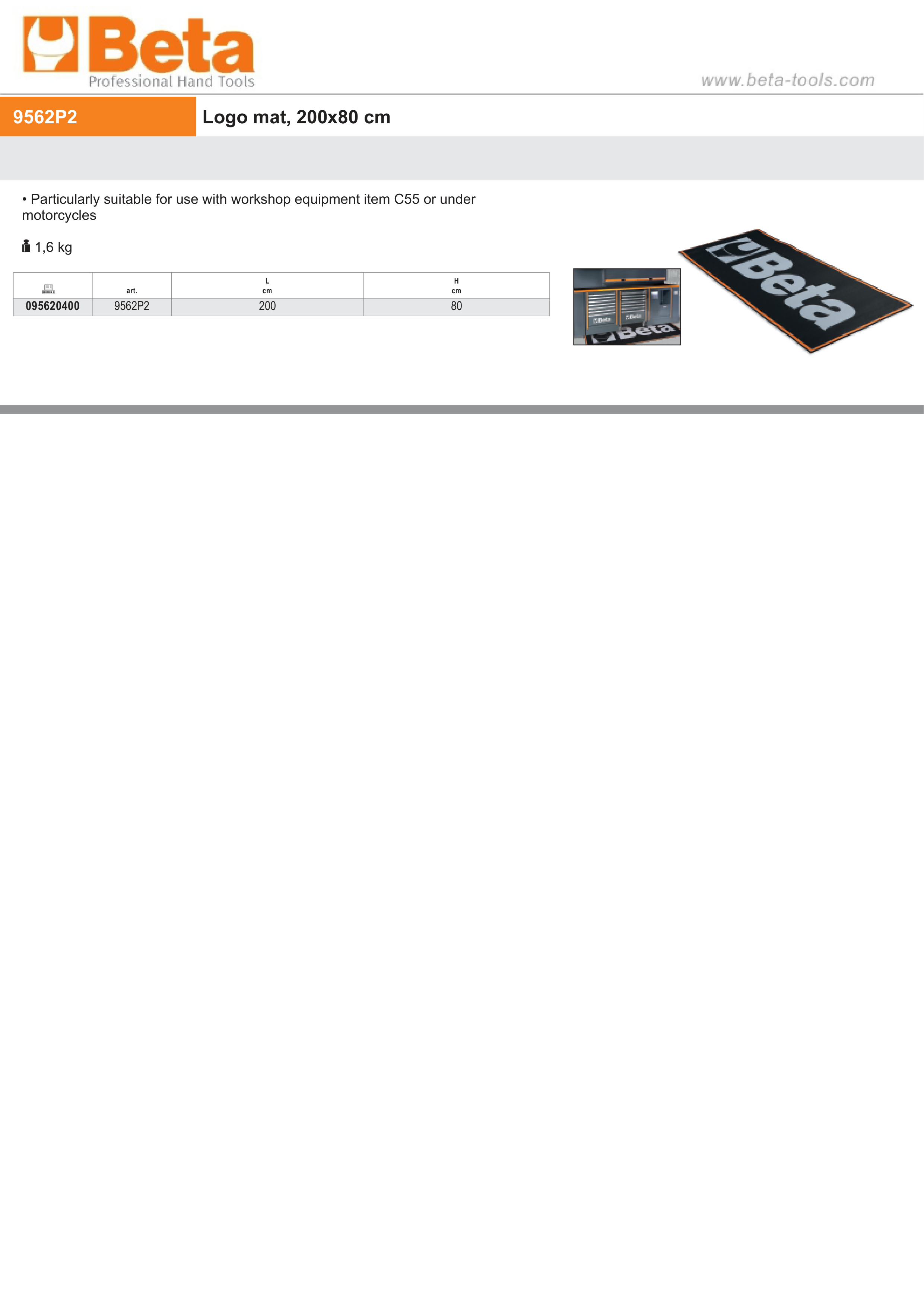 Logo Pit Mat 200x80 cm - BETACollection 9562P2 thumbnail 3