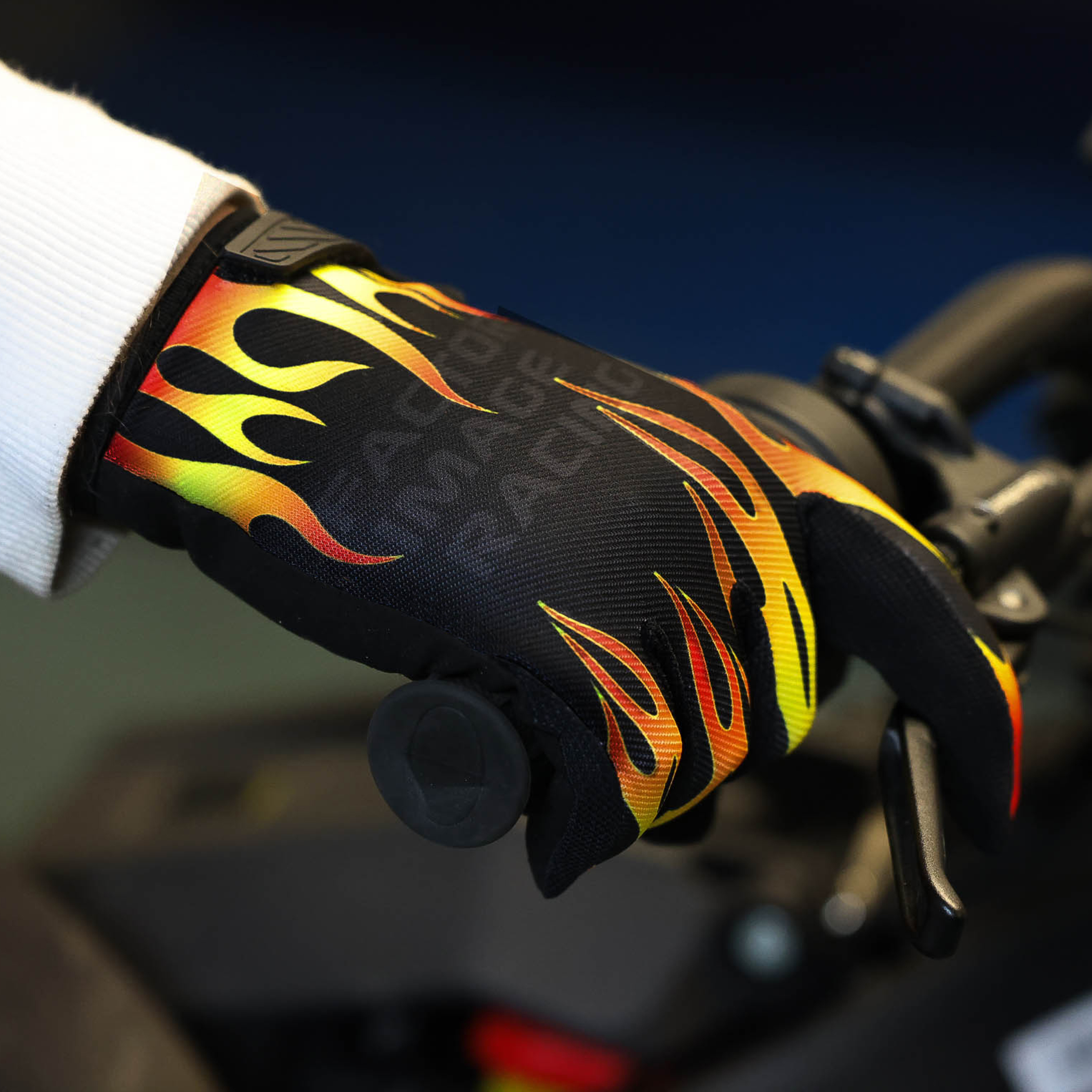 FIR ADULT MX GLOVES - S - FLAME DESIGN thumbnail 2