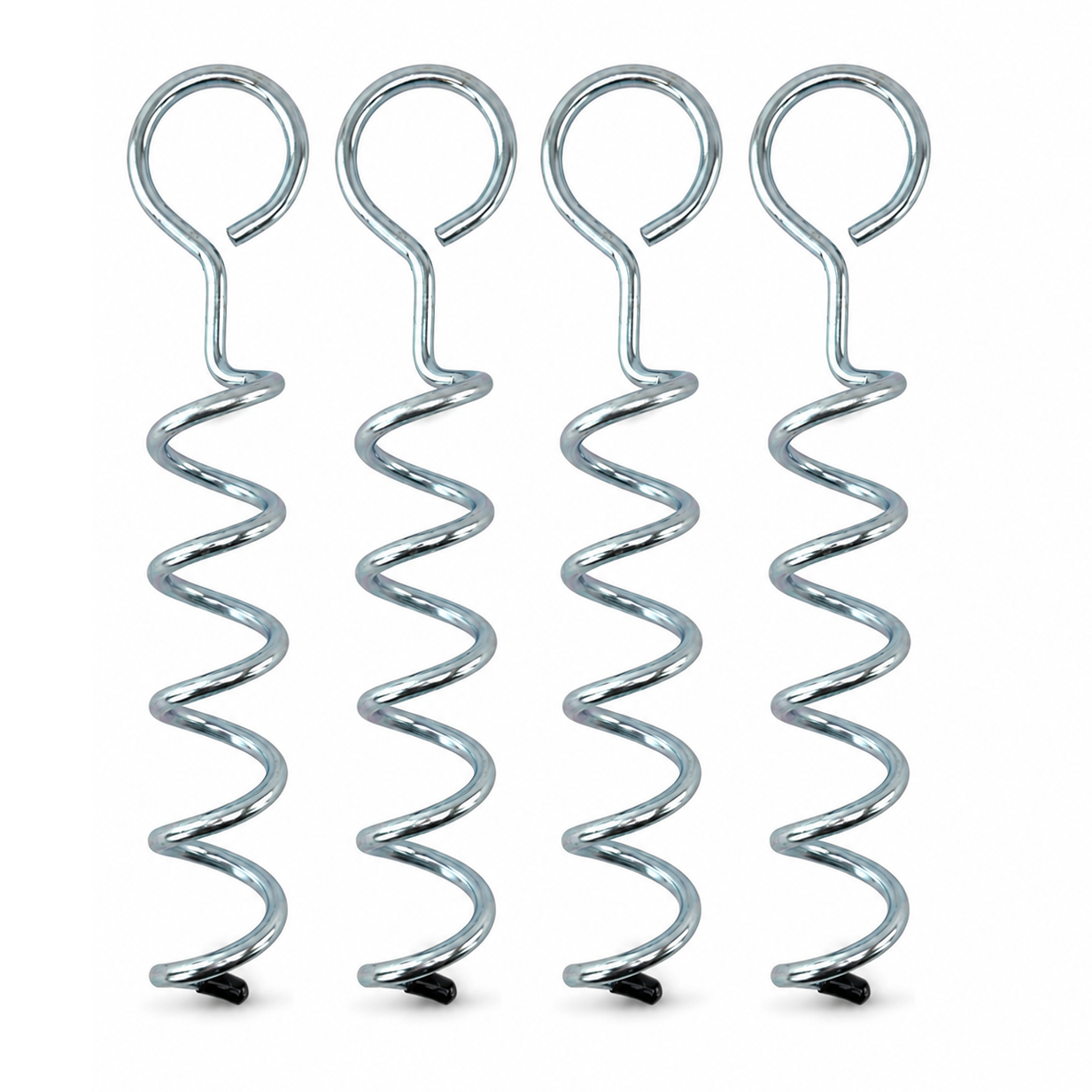 4 PCS GROUND SCREW ANCHOR, TENT PEG / HEAVY DUTY FLOOR FIXING