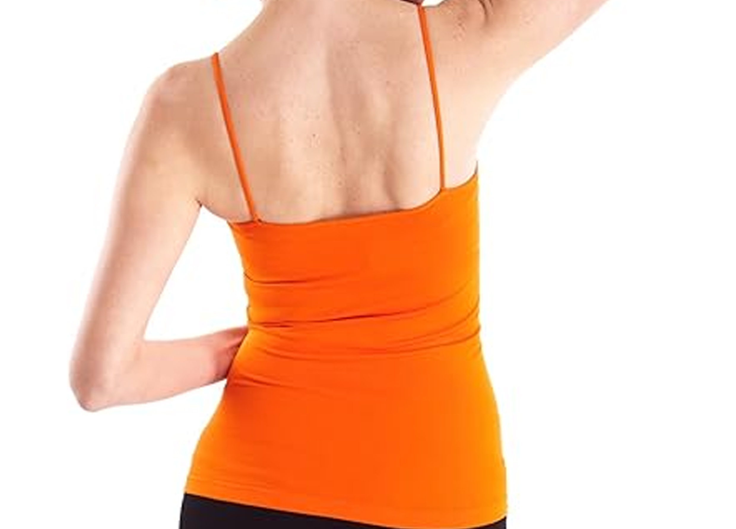 FIR LADIES ORANGE CAMI VEST COTTON SIZE L thumbnail 2