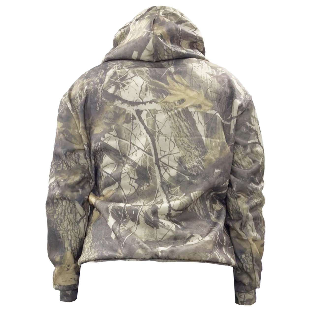 CAMO WITH WHITE TEXT UNISEX HOODIE - M thumbnail 2