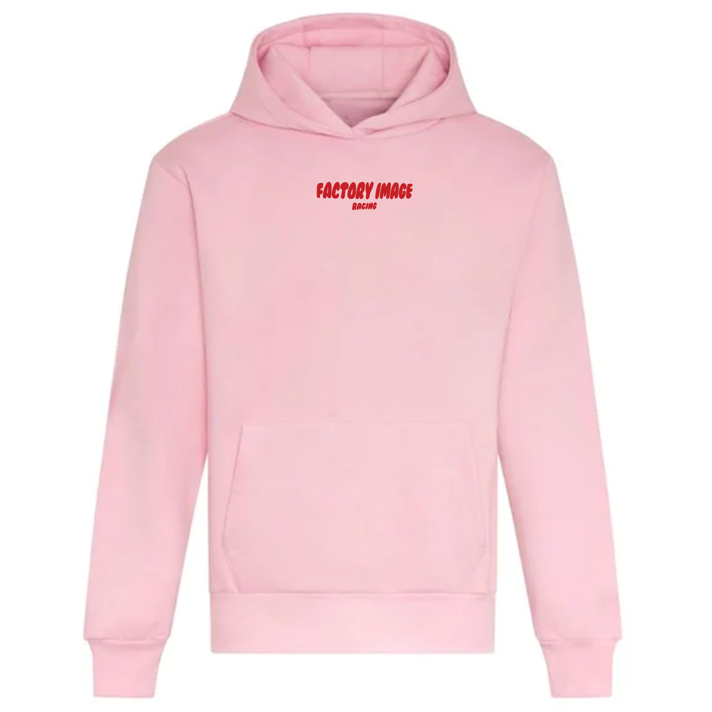 BUBBLE TEXT PINK UNISEX HOODIE - M image 1