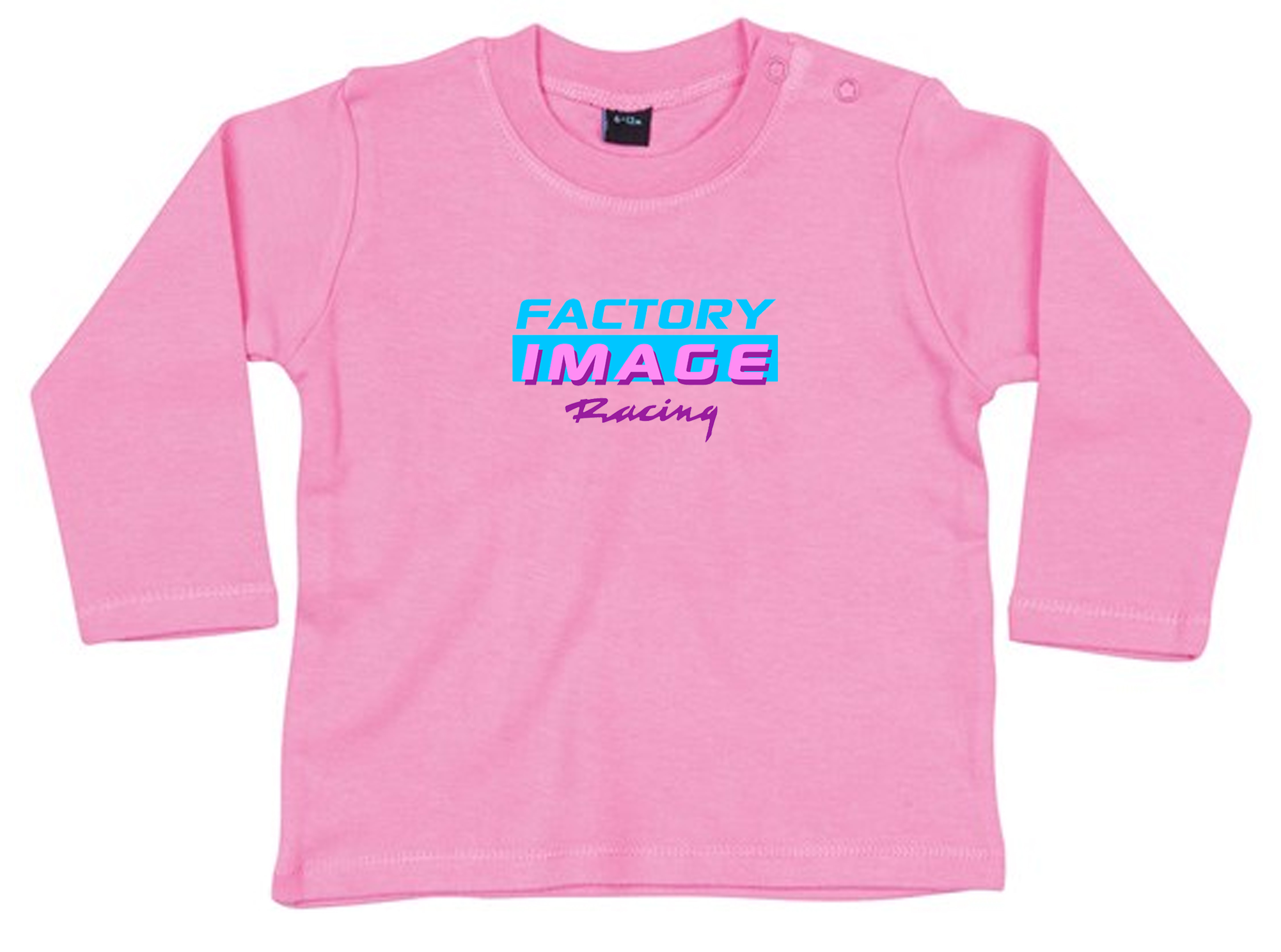 BABY LONG SLEEVE T SHIRT - VICE DESIGN ON PINK - image 1