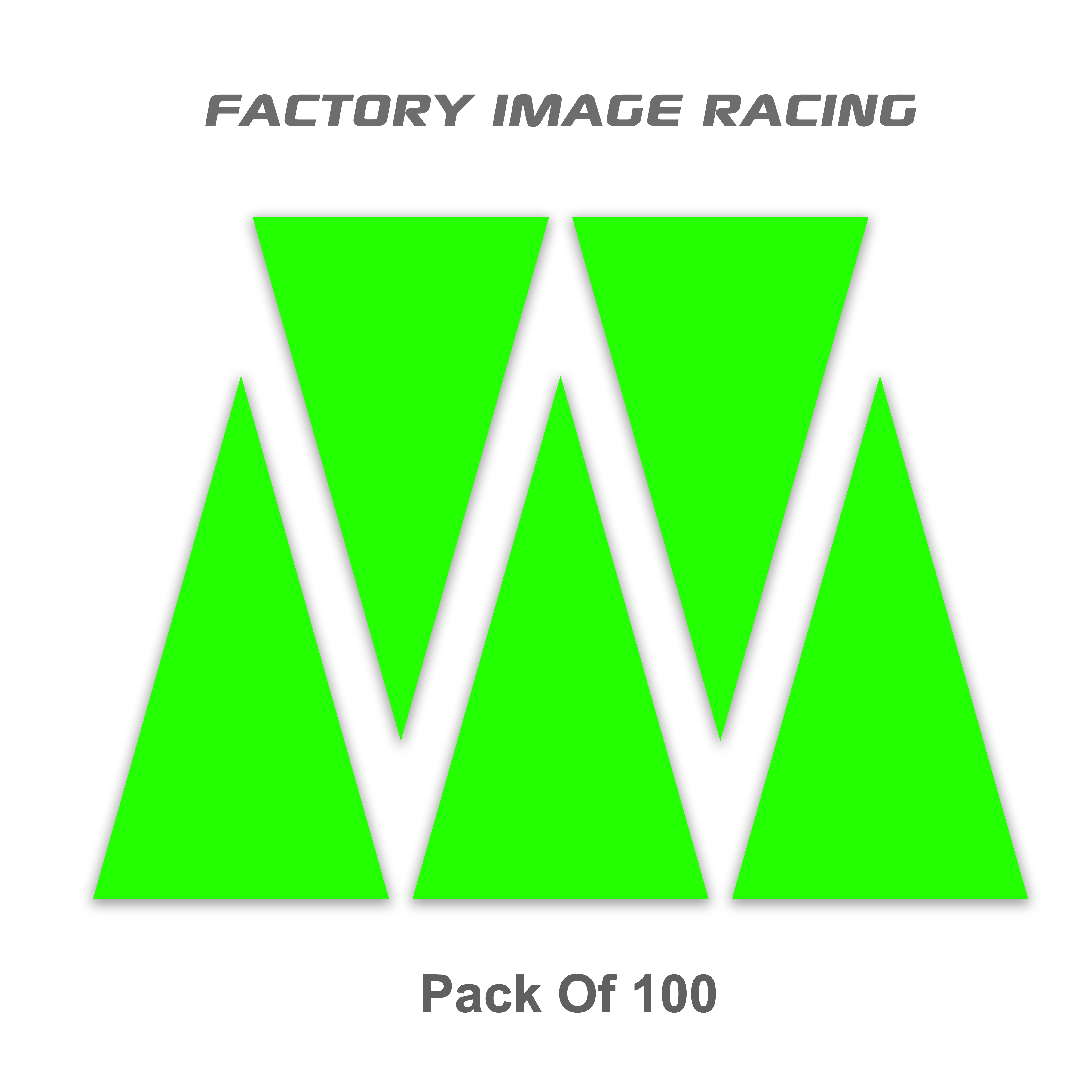 ENDURO TRACK MARKING ARROWS NEON GREEN 100PCS image 1