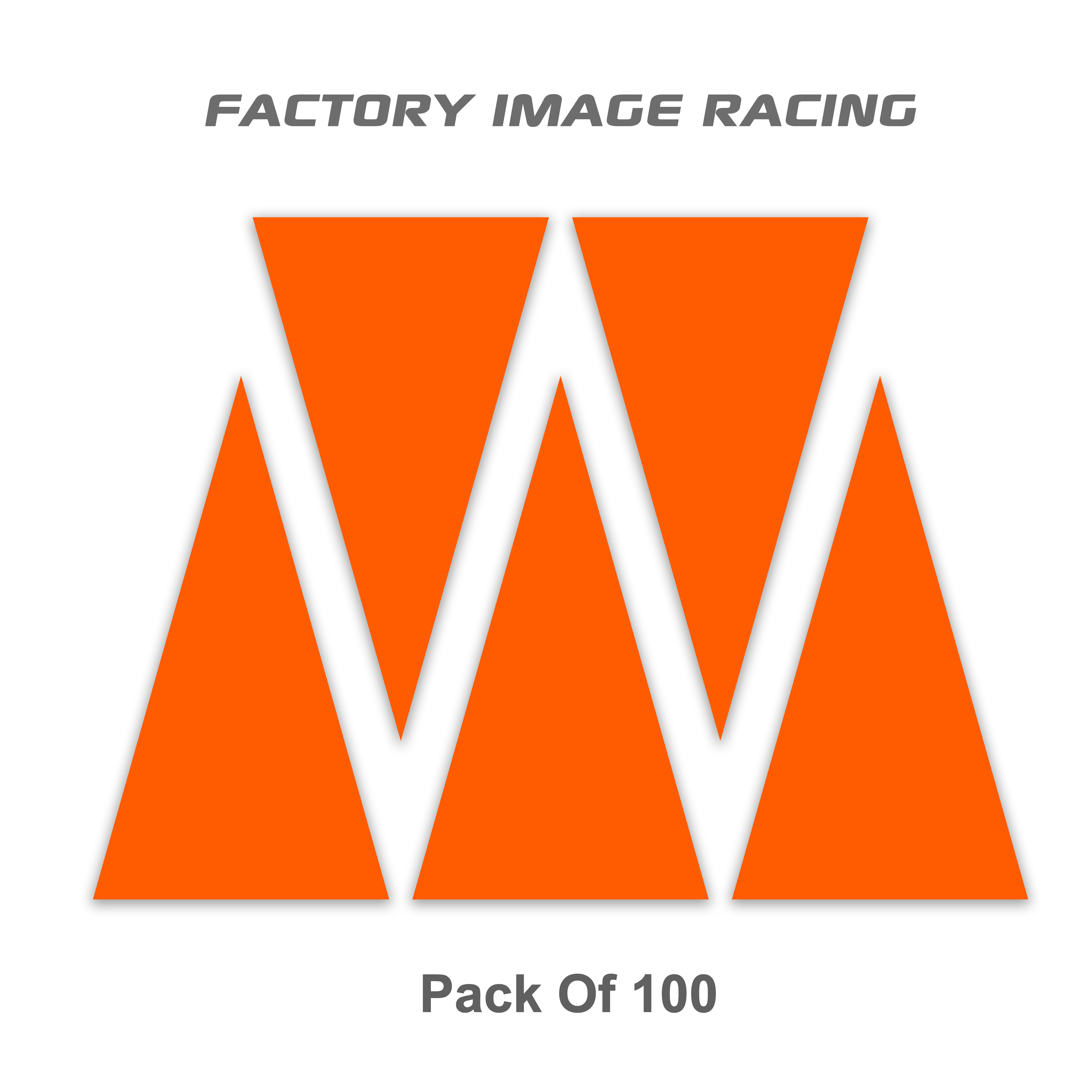 ENDURO TRACK MARKING ARROWS NEON ORANGE 100PCS image 1