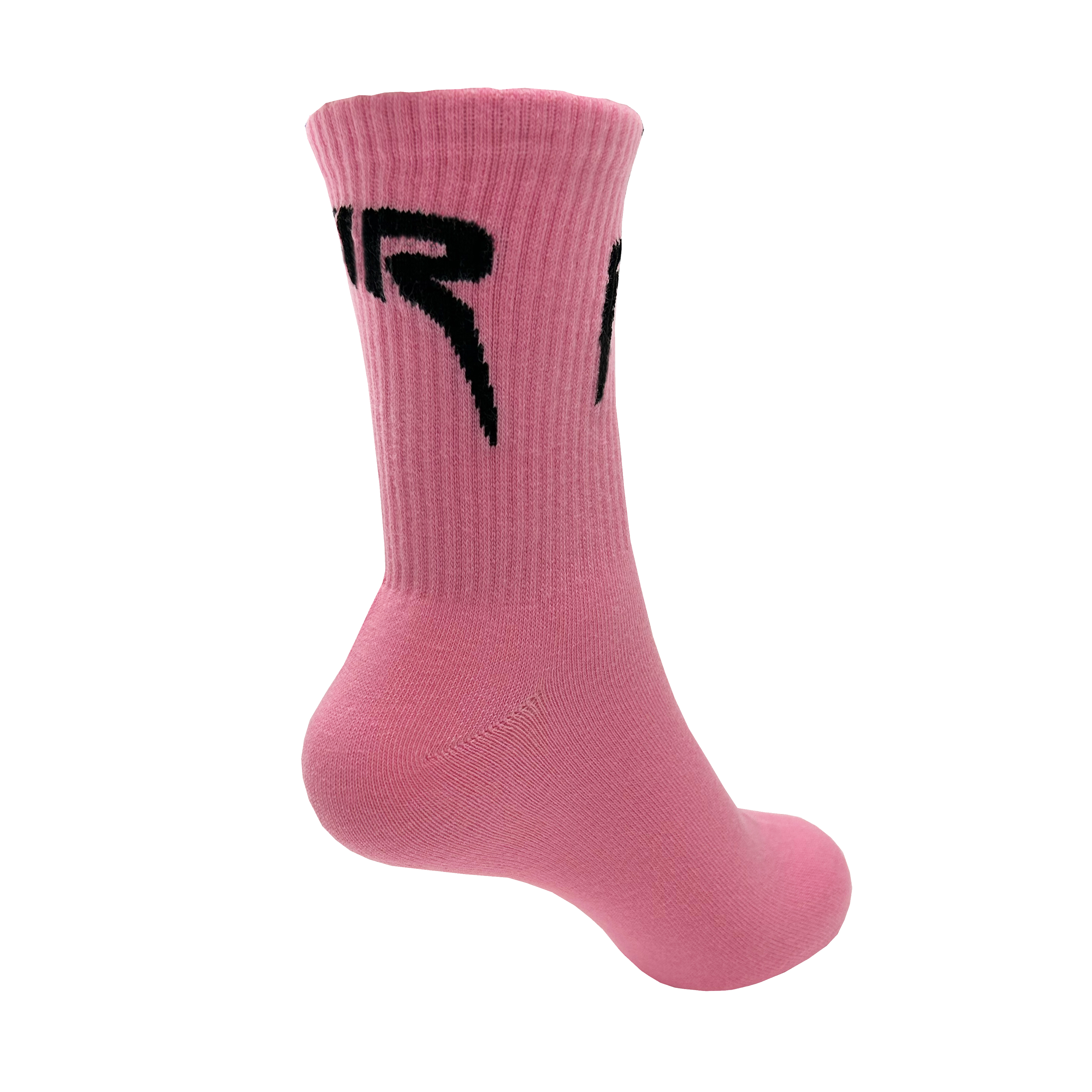 UNISEX SOCKS PINK WITH BLACK FIR DESIGN SIZE S (UK 4-7) thumbnail 3