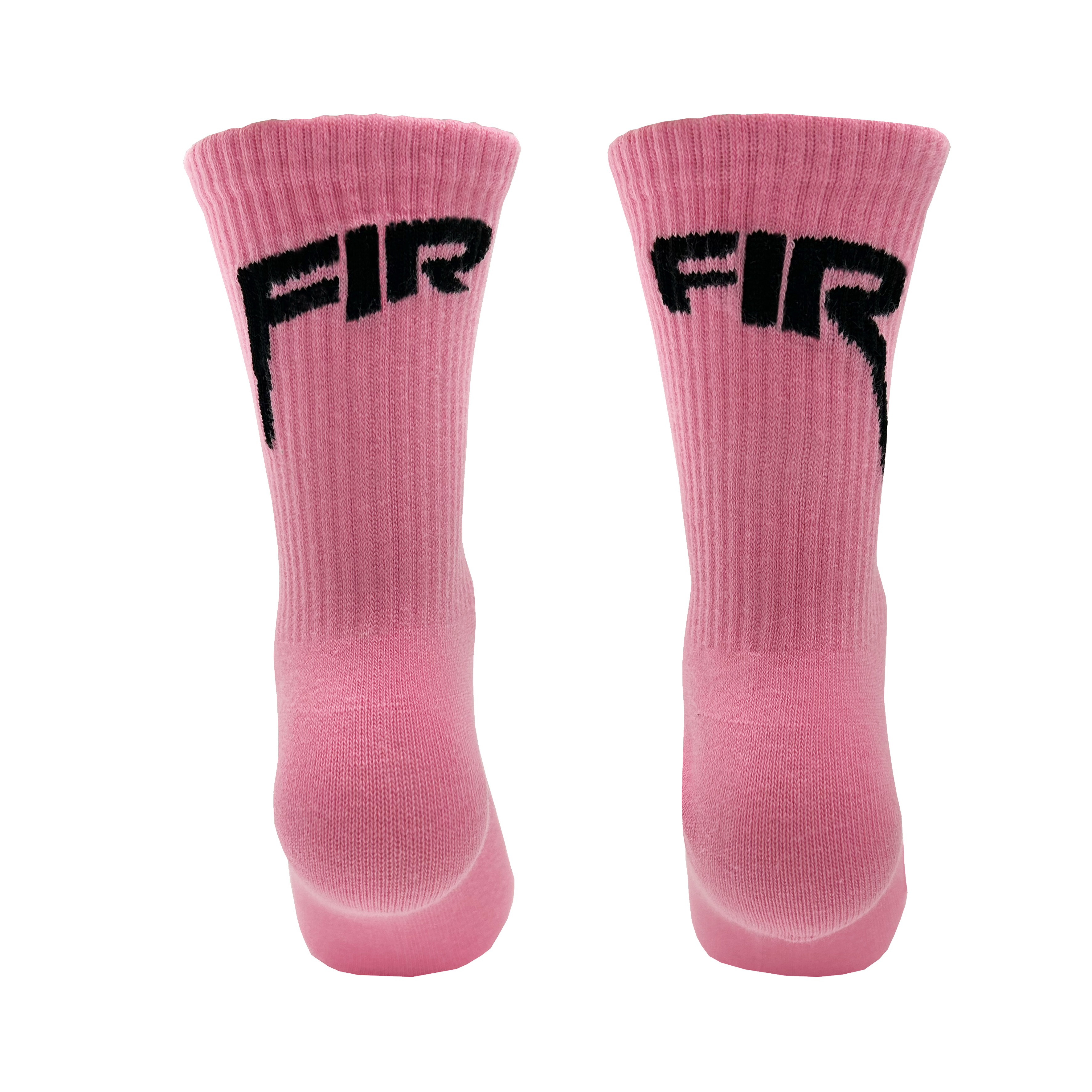 UNISEX SOCKS PINK WITH BLACK FIR DESIGN SIZE S (UK 4-7) thumbnail 2