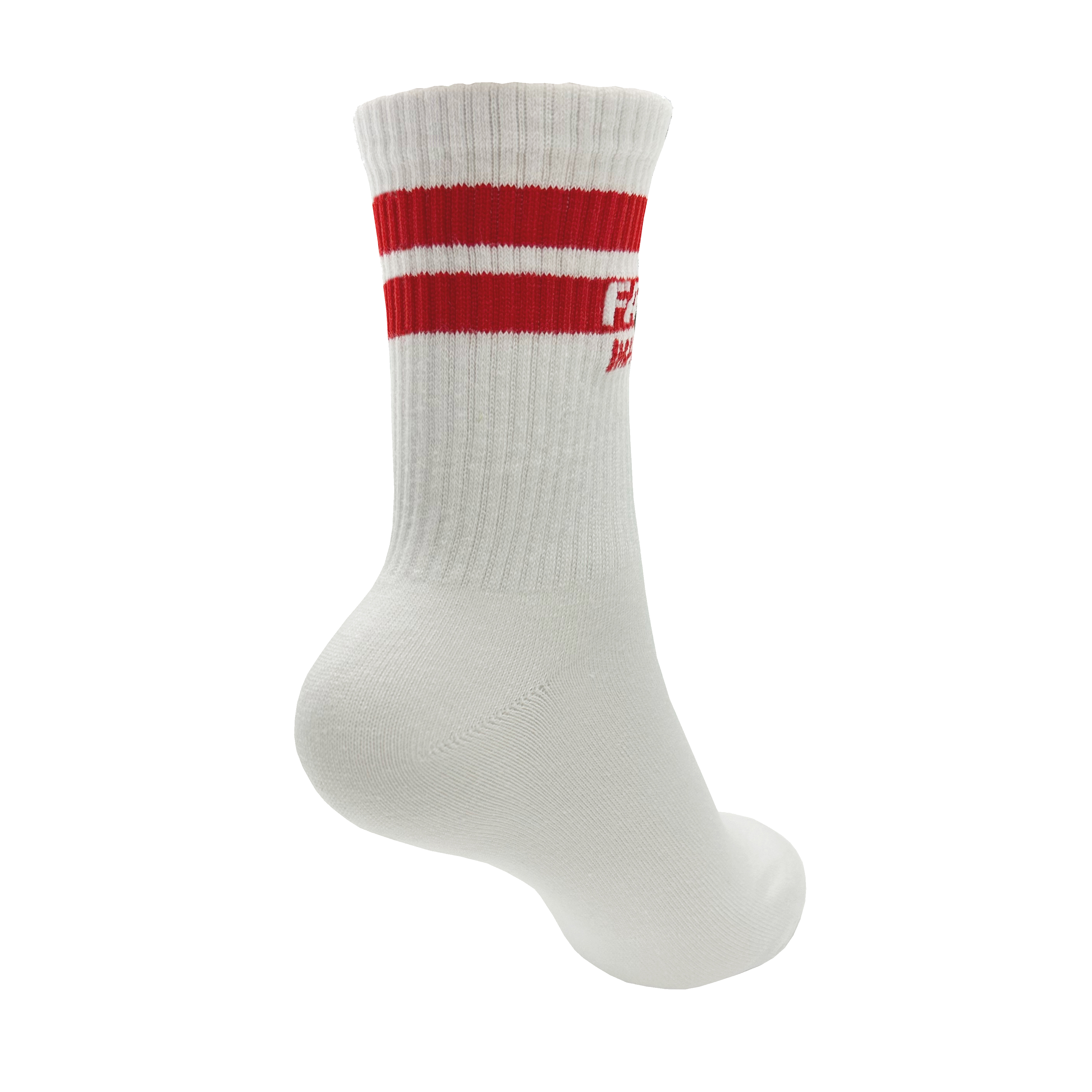 UNISEX SOCKS WHITE WITH RED FIR DESIGN SIZE L (UK 7-11) thumbnail 2