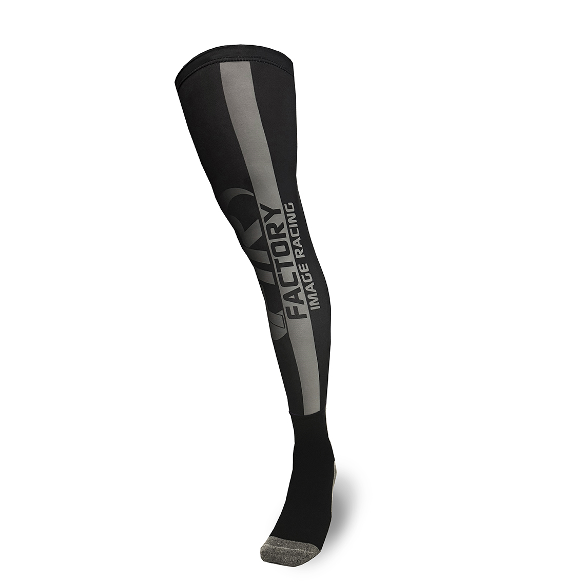 KNEE BRACE MX ENDURO SOCKS WITH FIR GREY BLACK DESIGN SIZE S/M SIZE UK 3-7