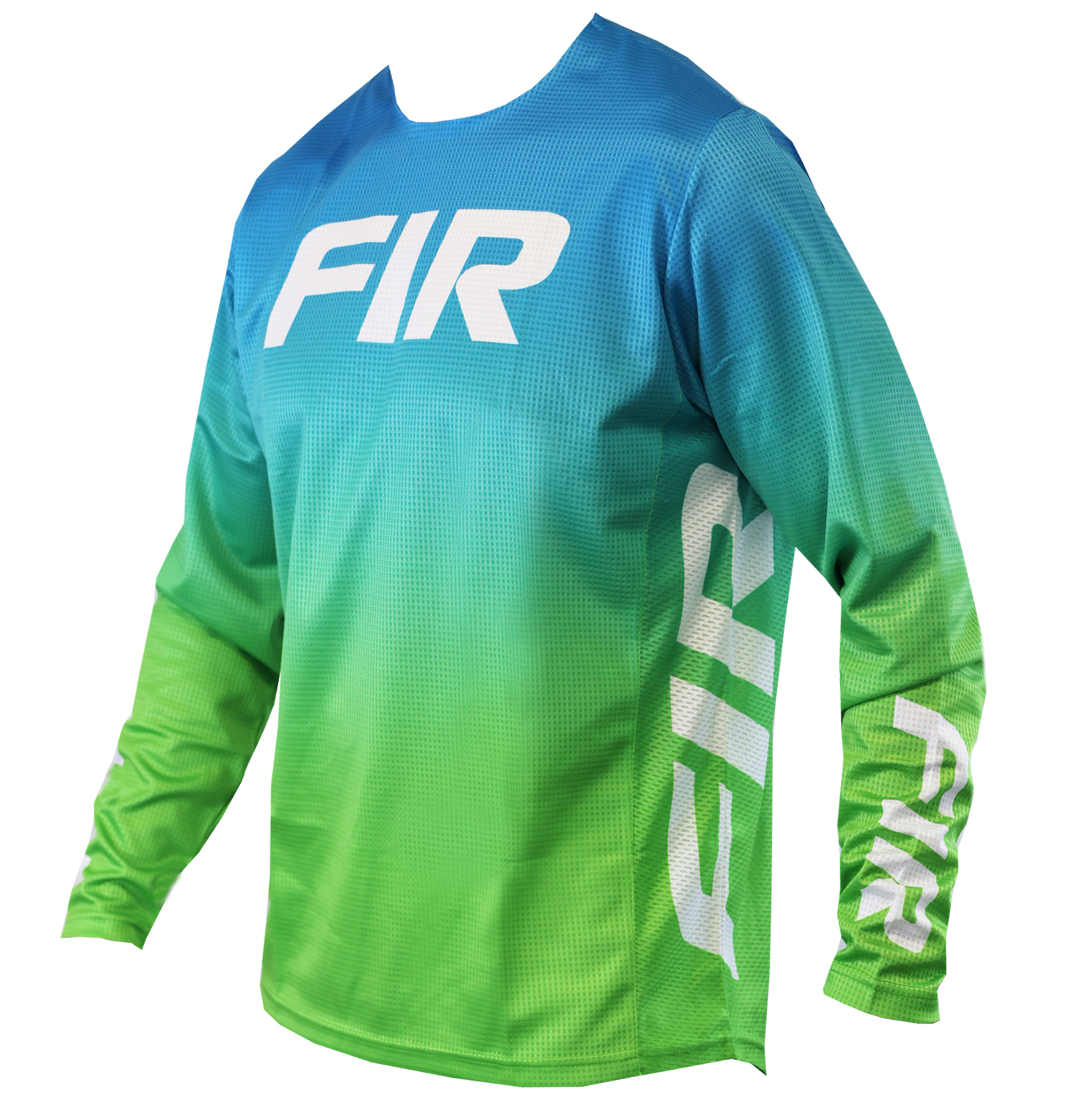 LITE FADE JERSEY GREEN M, MX RACE WEAR, ENDURO GEAR image 1