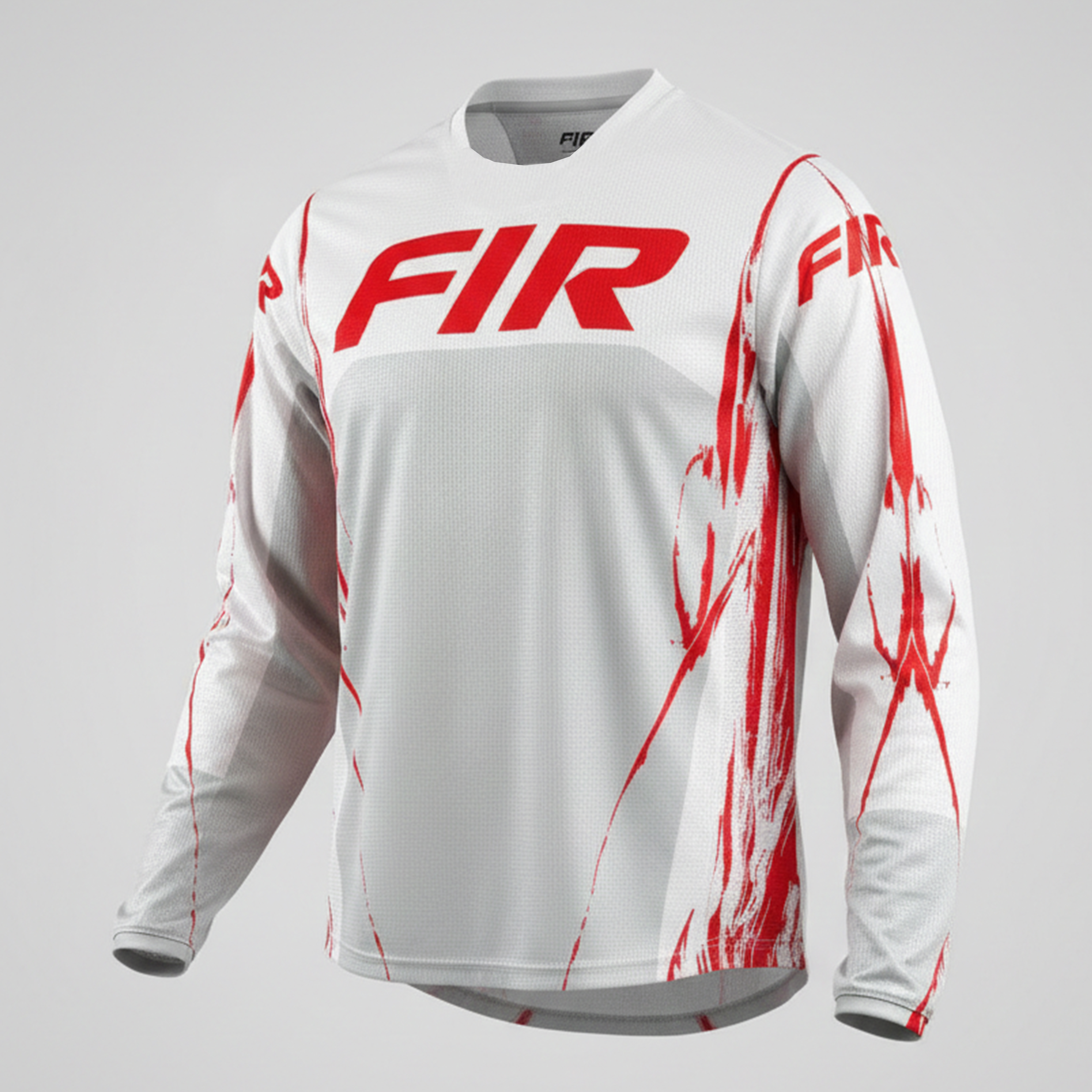 EFFEX JERSEY GREY AND RED L, MX RACE WEAR, ENDURO GEAR image 1