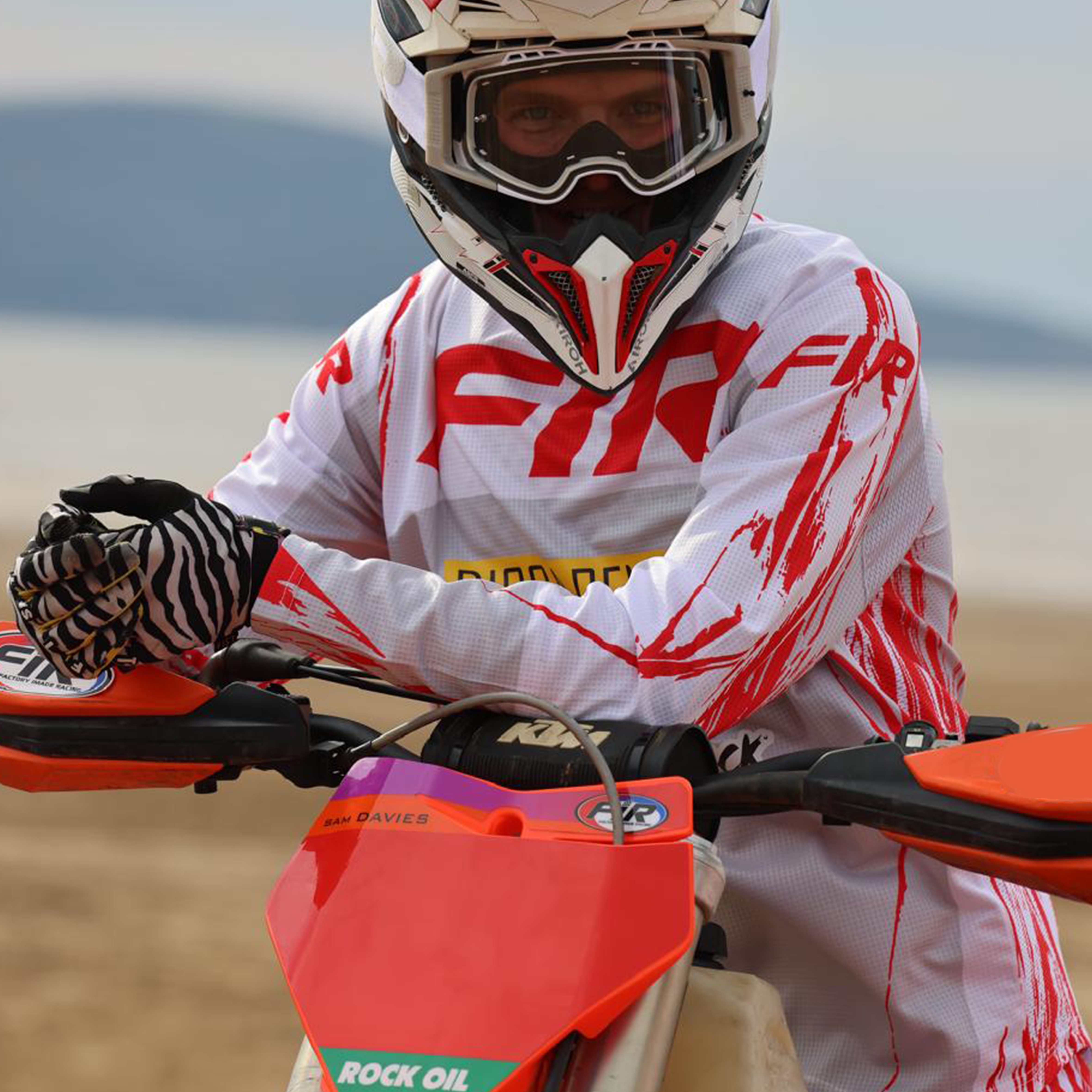 EFFEX JERSEY GREY AND RED L, MX RACE WEAR, ENDURO GEAR thumbnail 5