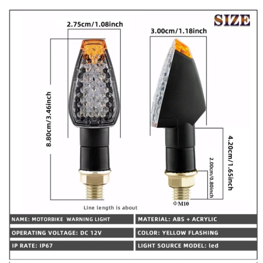 INDICATORS 14 LED 12V CLEAR PAIR TURN SIGNAL E50 thumbnail 3