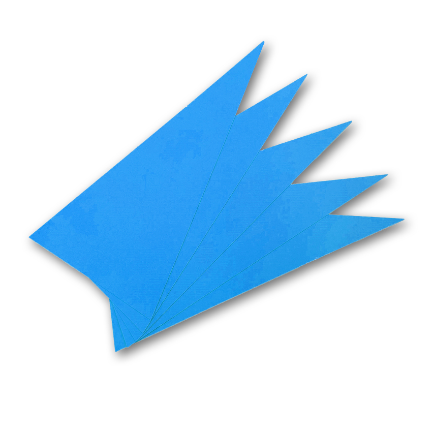 ENDURO TRACK MARKING ARROWS BLUE 50PCS thumbnail 3